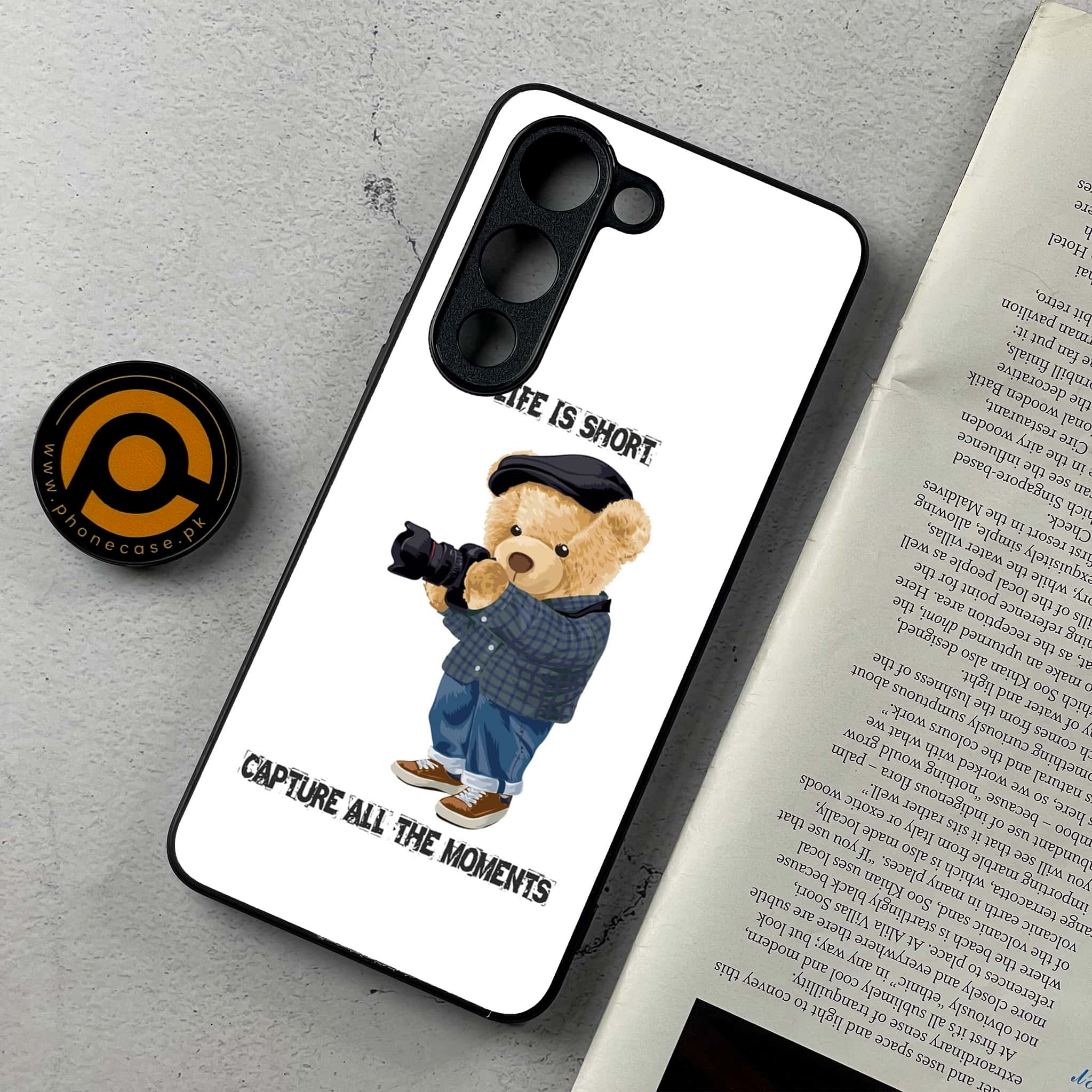 Vivo Y04 - Cool Bear Series - Premium Metal Printed Soft Bumper Shockproof Case