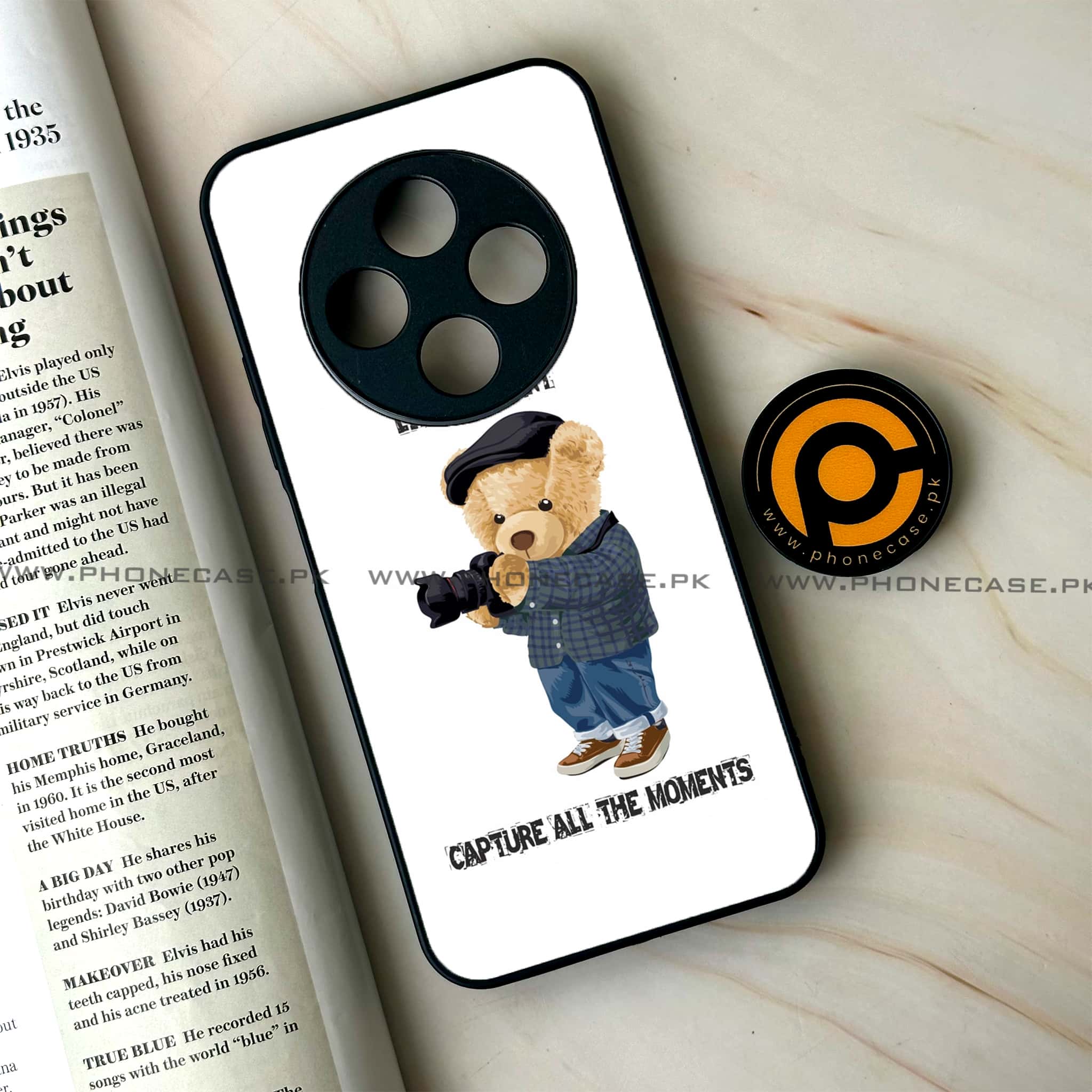 Oppo F27 Pro - Cool Bear Series - Premium Metal Printed soft Bumper Shock Proof Case