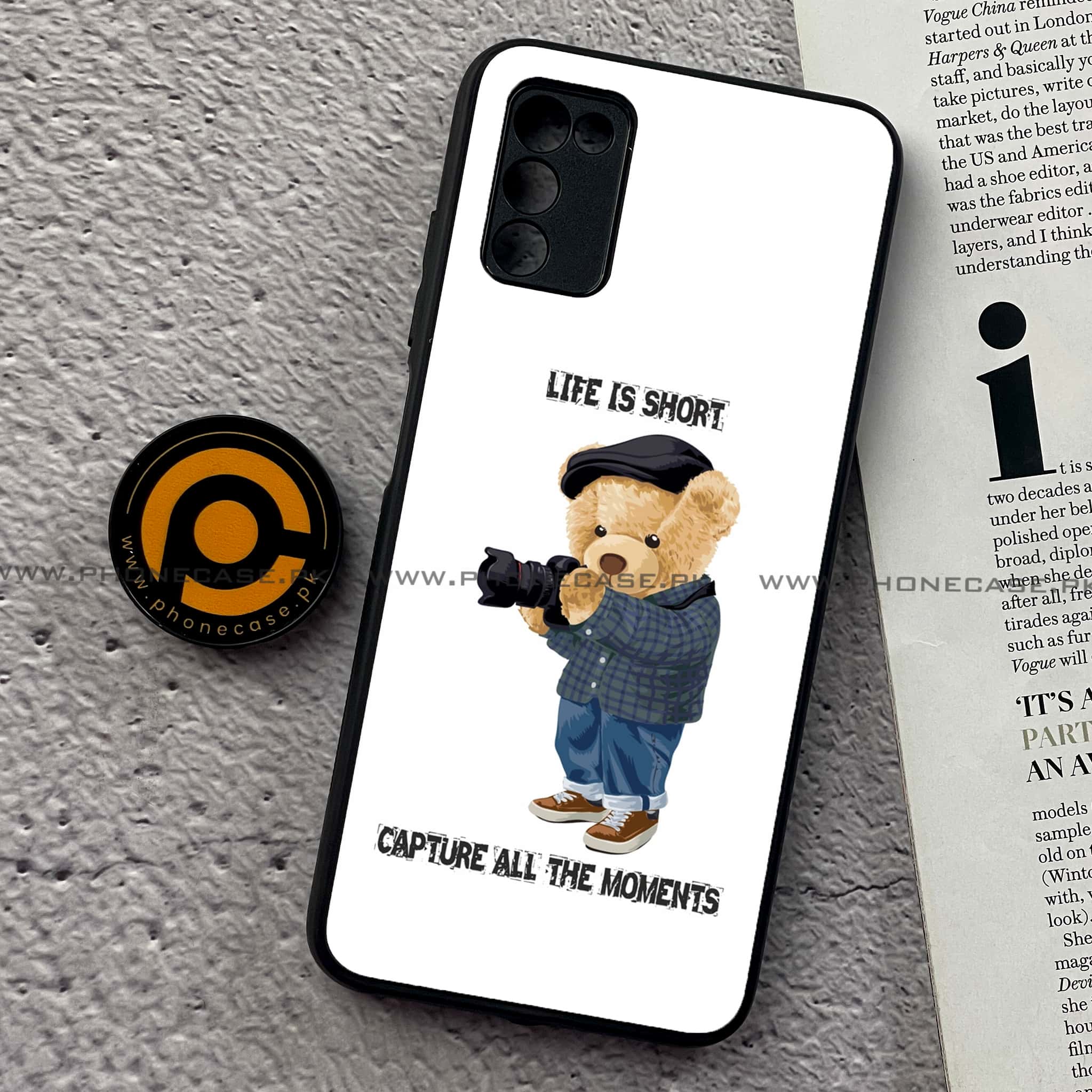 Samsung Galaxy A02s - Cool Bear Series - Premium Printed Metal soft Bumper shock Proof Case
