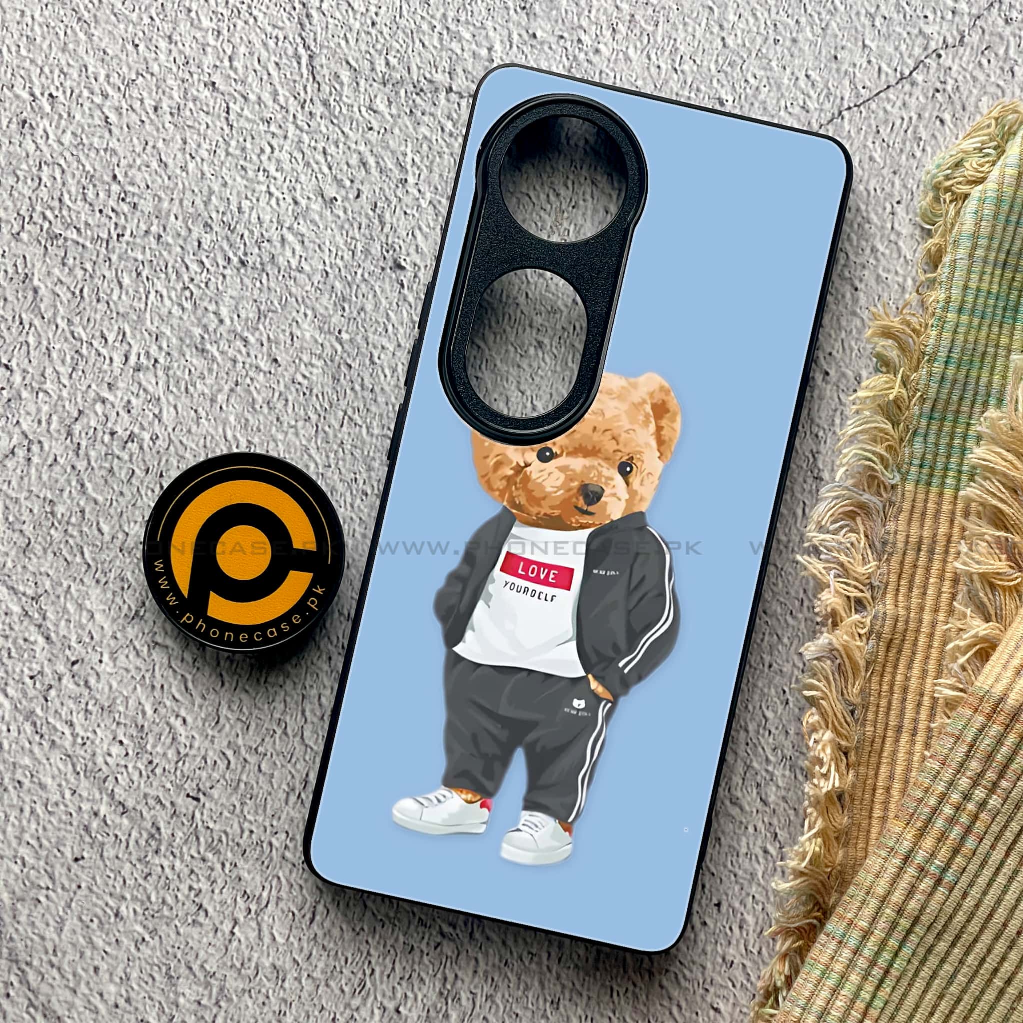 Vivo S19 Pro - Cool Bear Series - Premium Metal Printed soft Bumper shock Proof Case
