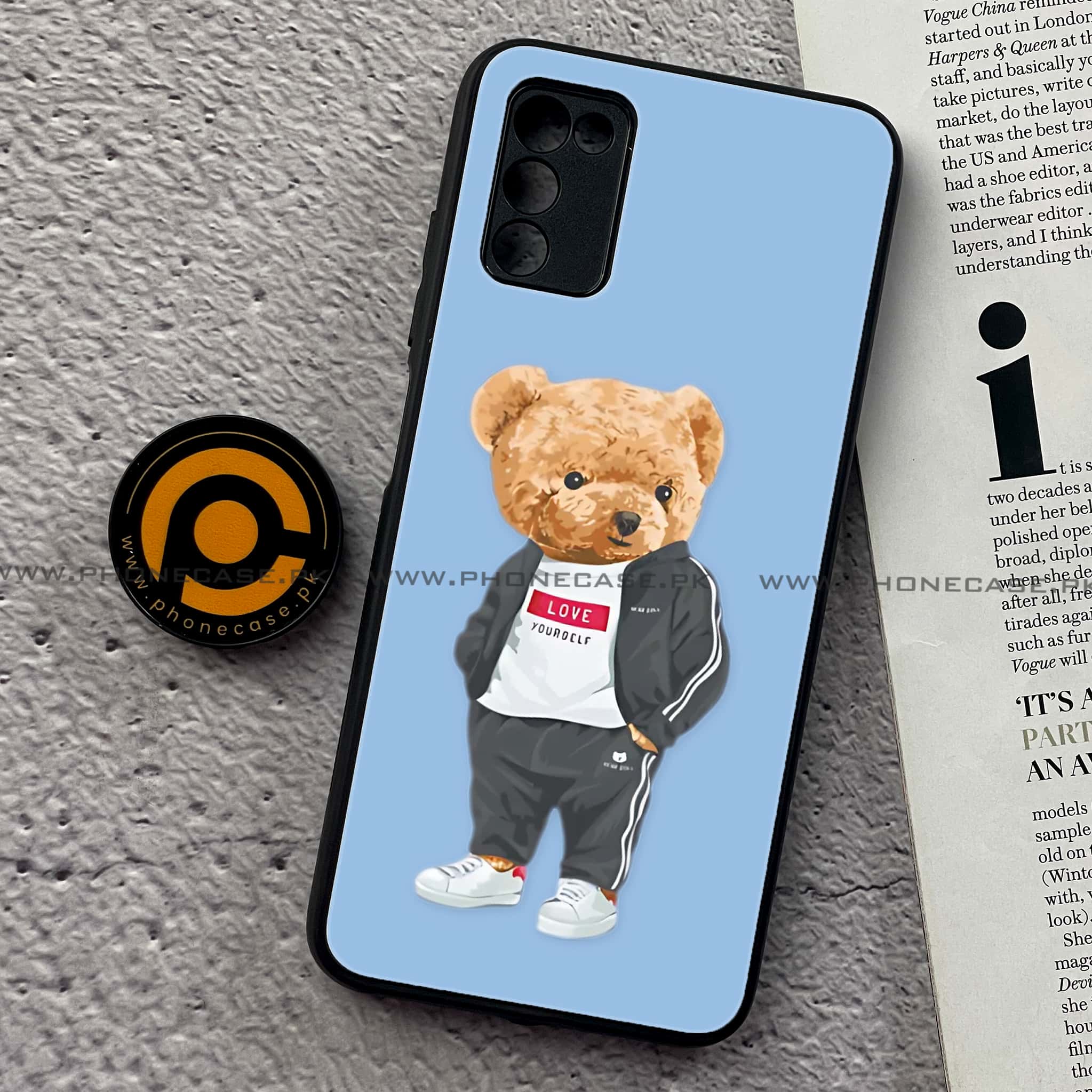 Samsung Galaxy A02s - Cool Bear Series - Premium Printed Metal soft Bumper shock Proof Case
