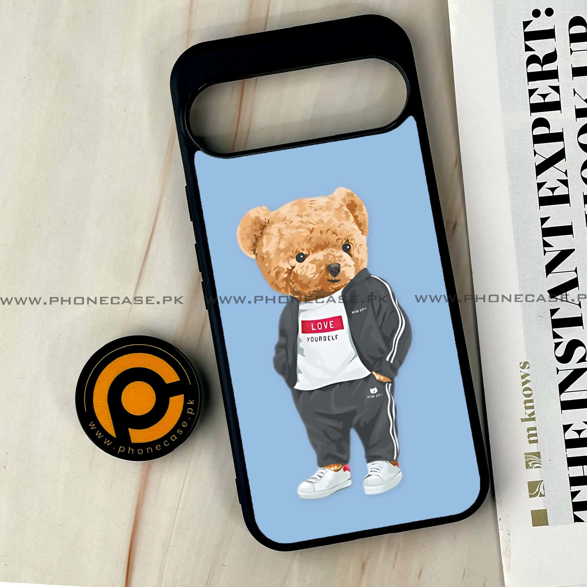 Google Pixel 9 Pro XL - Cool Bear Series - Premium Printed Glass soft Bumper shock Proof Case