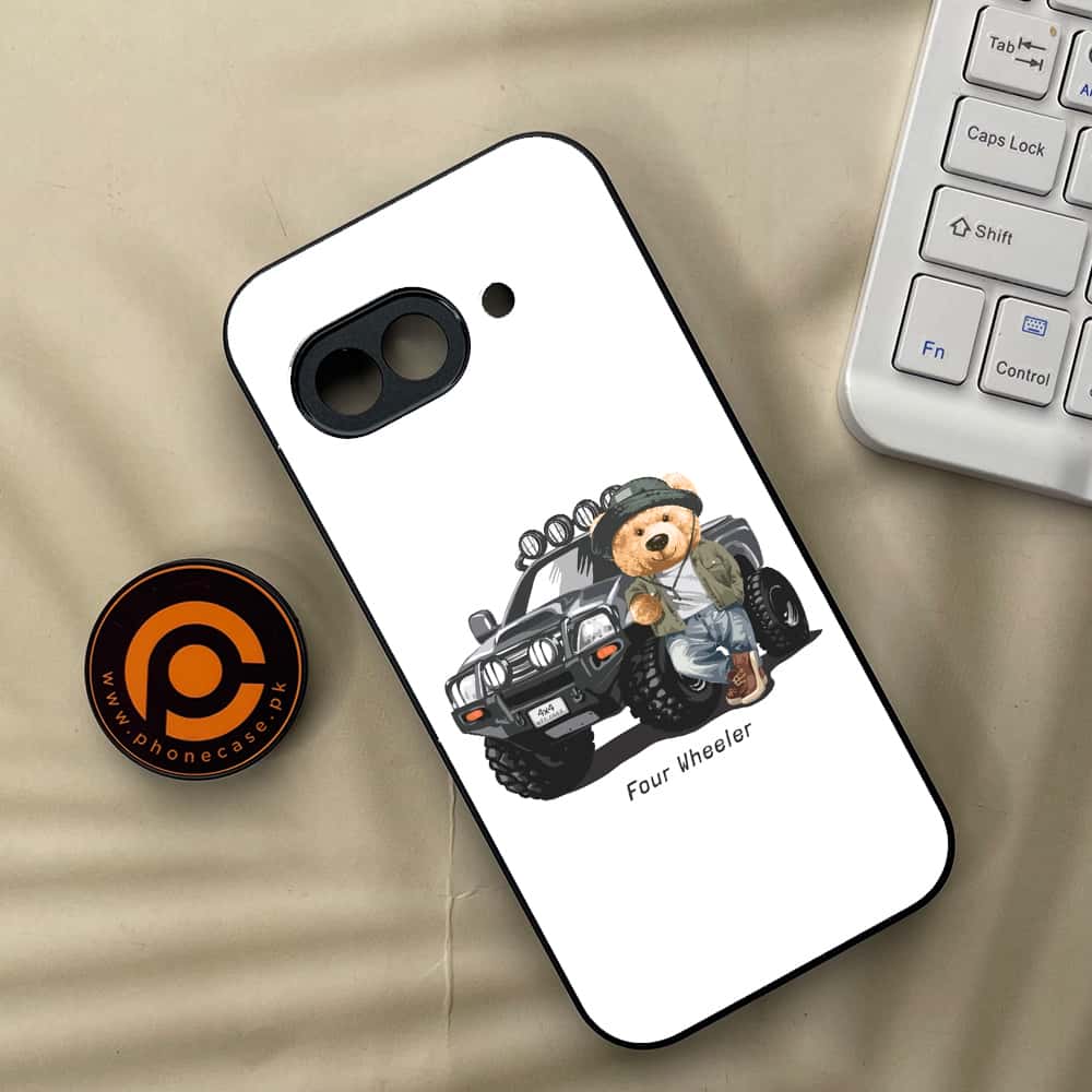 Google Pixel 9a - Cool Bear Series - Premium Metal Printed soft Bumper Shock Proof Case
