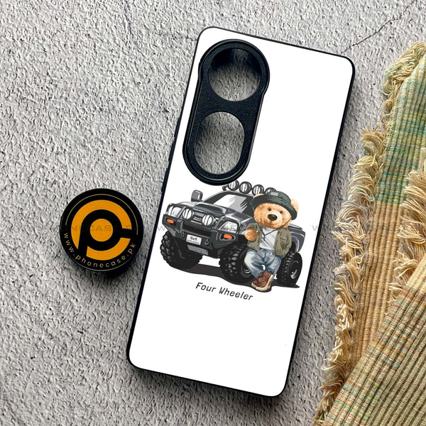 Vivo V40 Pro - Cool Bear Series - Premium Metal Printed soft Bumper shock Proof Case