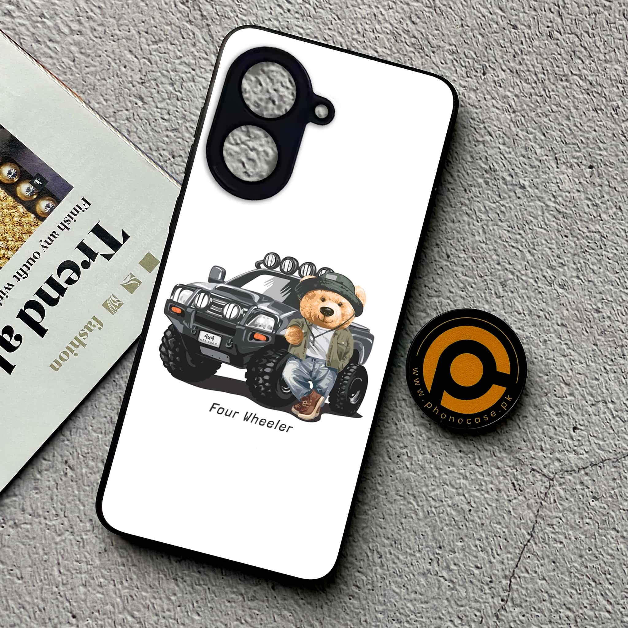Xiaomi Redmi A5 - Cool Bear Series - Premium Metal Printed soft Bumper shock Proof Case