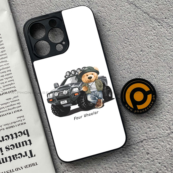 iPhone 15 Pro - Cool Bear Series - Premium Metal Printed soft Bumper shock Proof Case