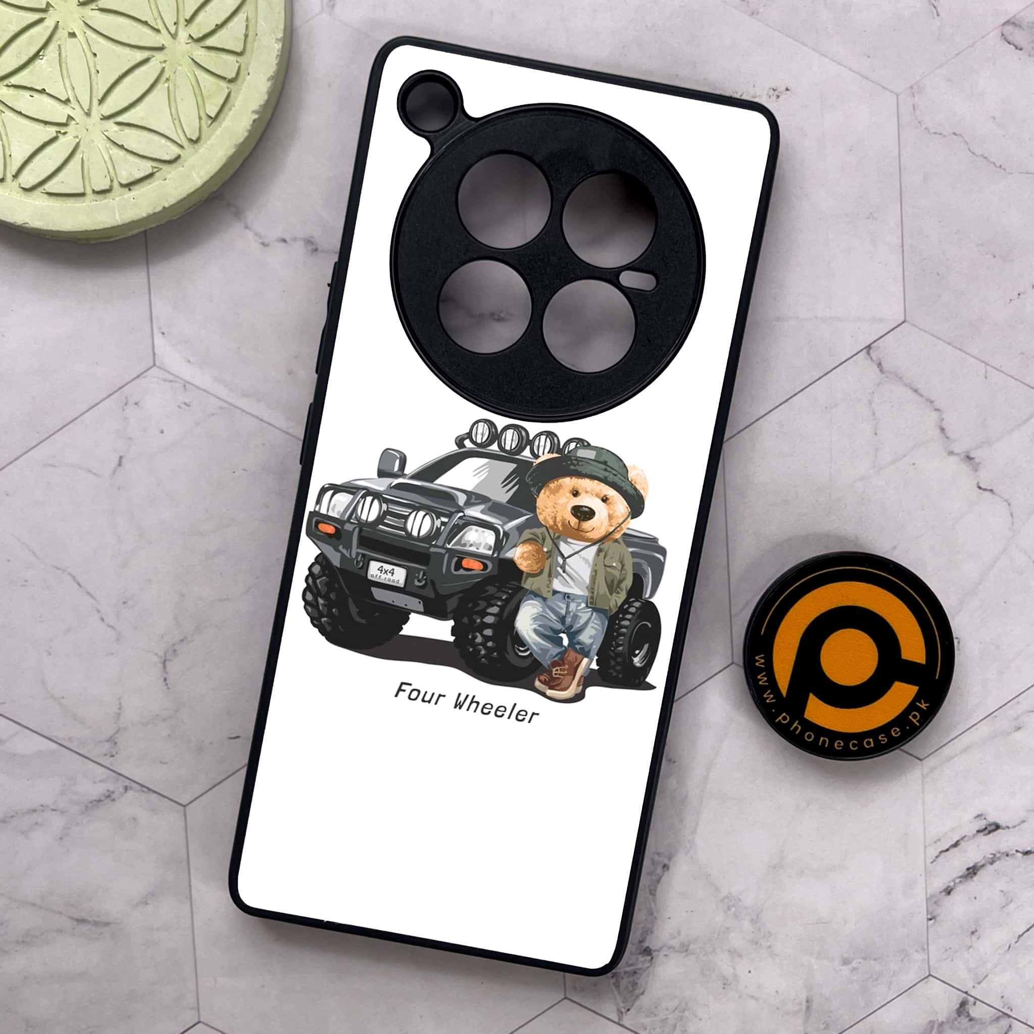 Infinix Zero 40 5G - Cool Bear Series - Premium Metal Printed soft Bumper shock Proof Case
