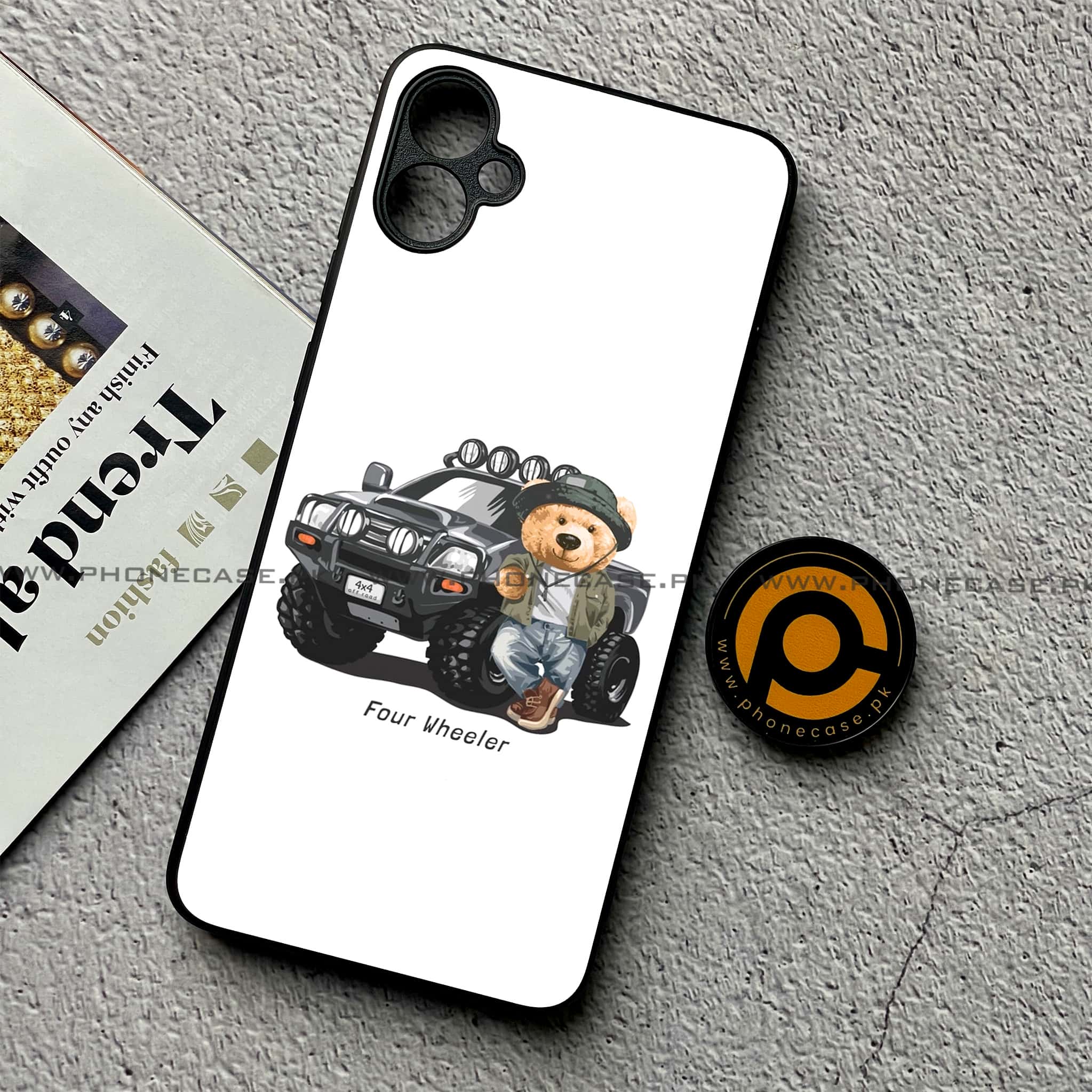 Samsung Galaxy A05 - Cool Bear Series - Premium Metal Printed soft Bumper shock Proof Case