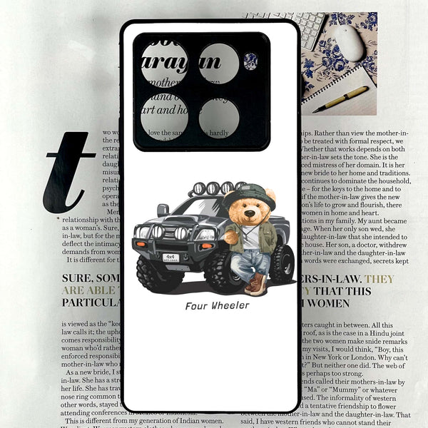 Infinix Note 40 Pro Plus - Cool Bear Series - Premium Metal Printed soft Bumper shock Proof Case
