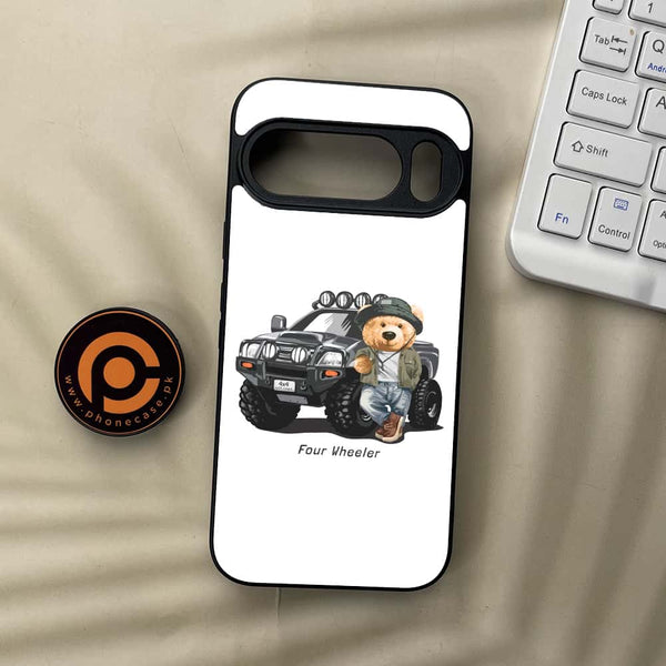 Google Pixel 10  - Cool Bear Series - Premium Metal Printed soft Bumper Shockof Case