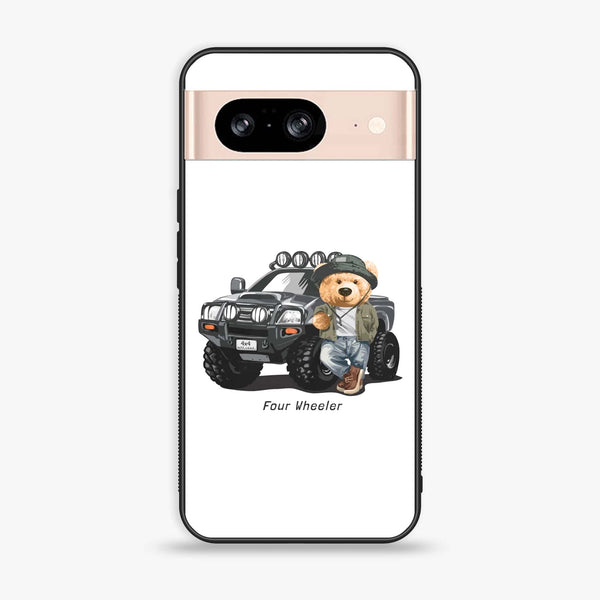 Google Pixel 8 - Cool Bear Series - Premium Metal Printed soft Bumper Shock Proof Case