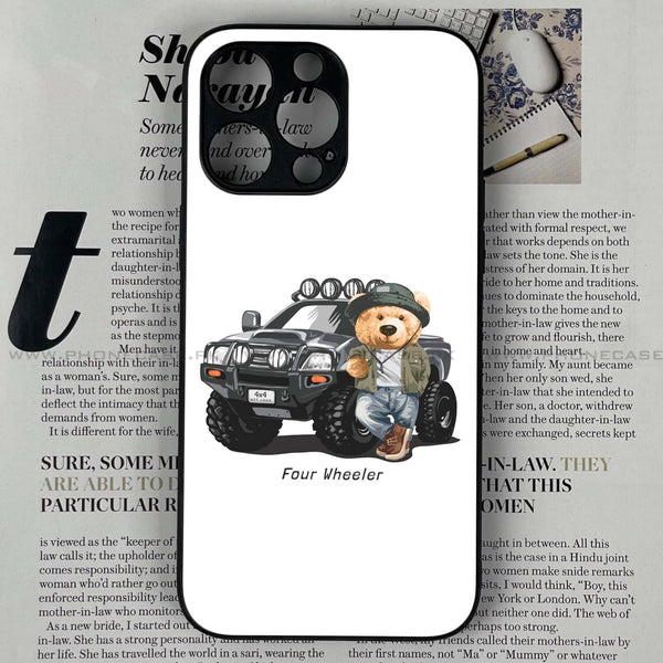iPhone 14 Pro Max - Cool Bear Series - Premium Metal Printed soft Bumper shock Proof Case