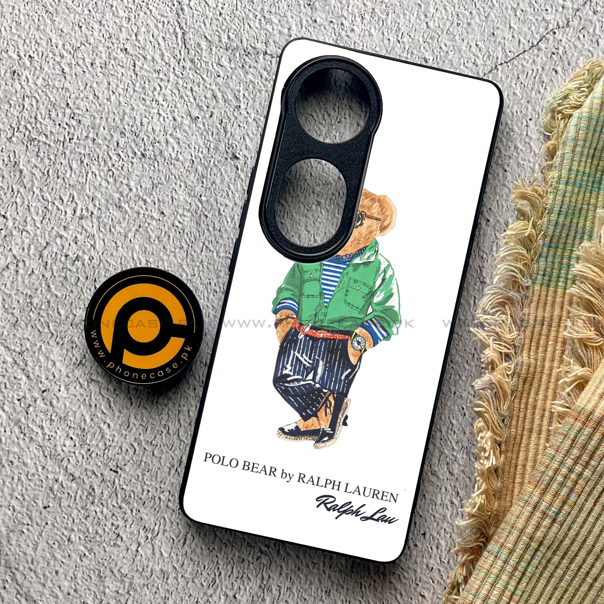 Vivo V40 Pro - Cool Bear Series - Premium Metal Printed soft Bumper shock Proof Case