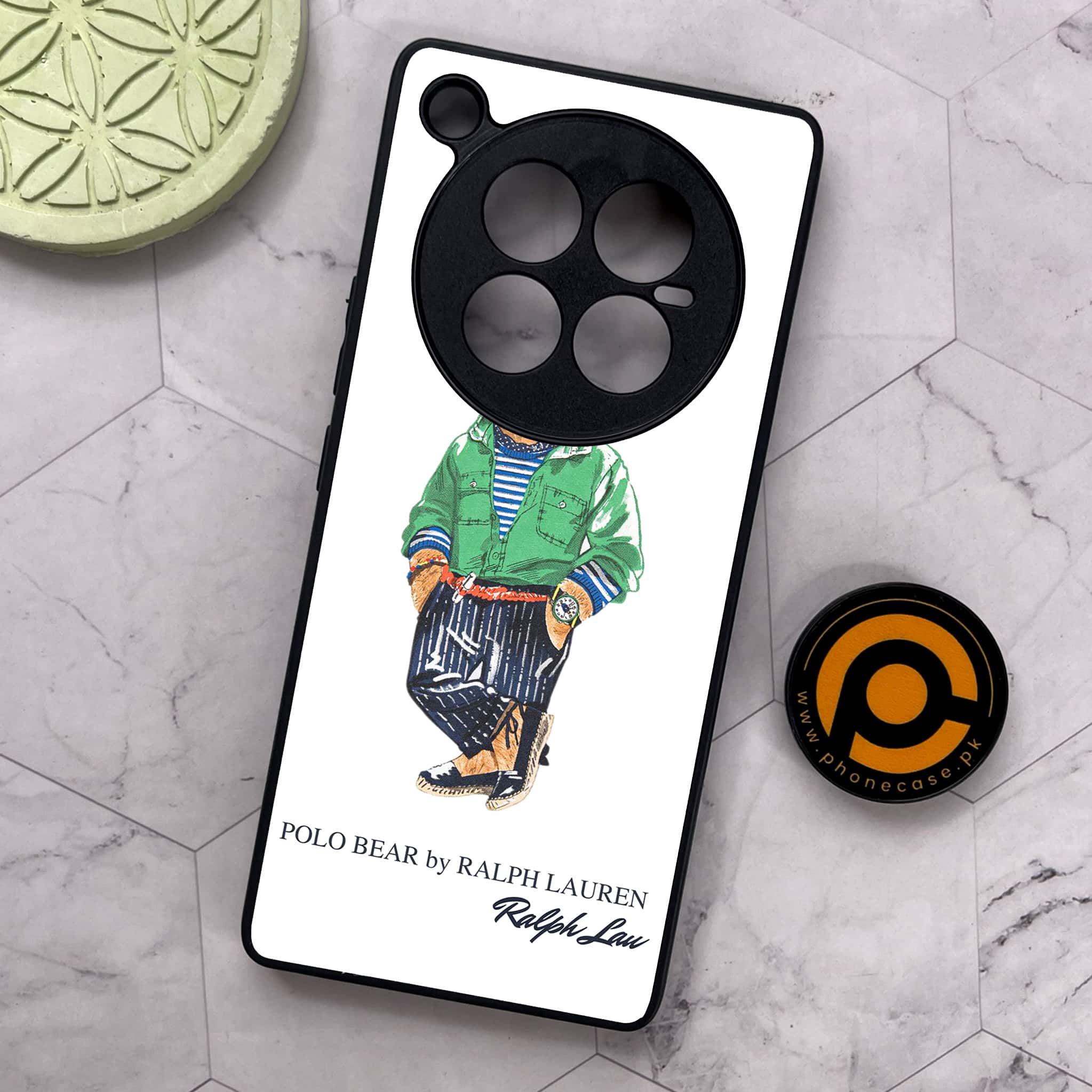 Infinix Zero 40 5G - Cool Bear Series - Premium Metal Printed soft Bumper shock Proof Case