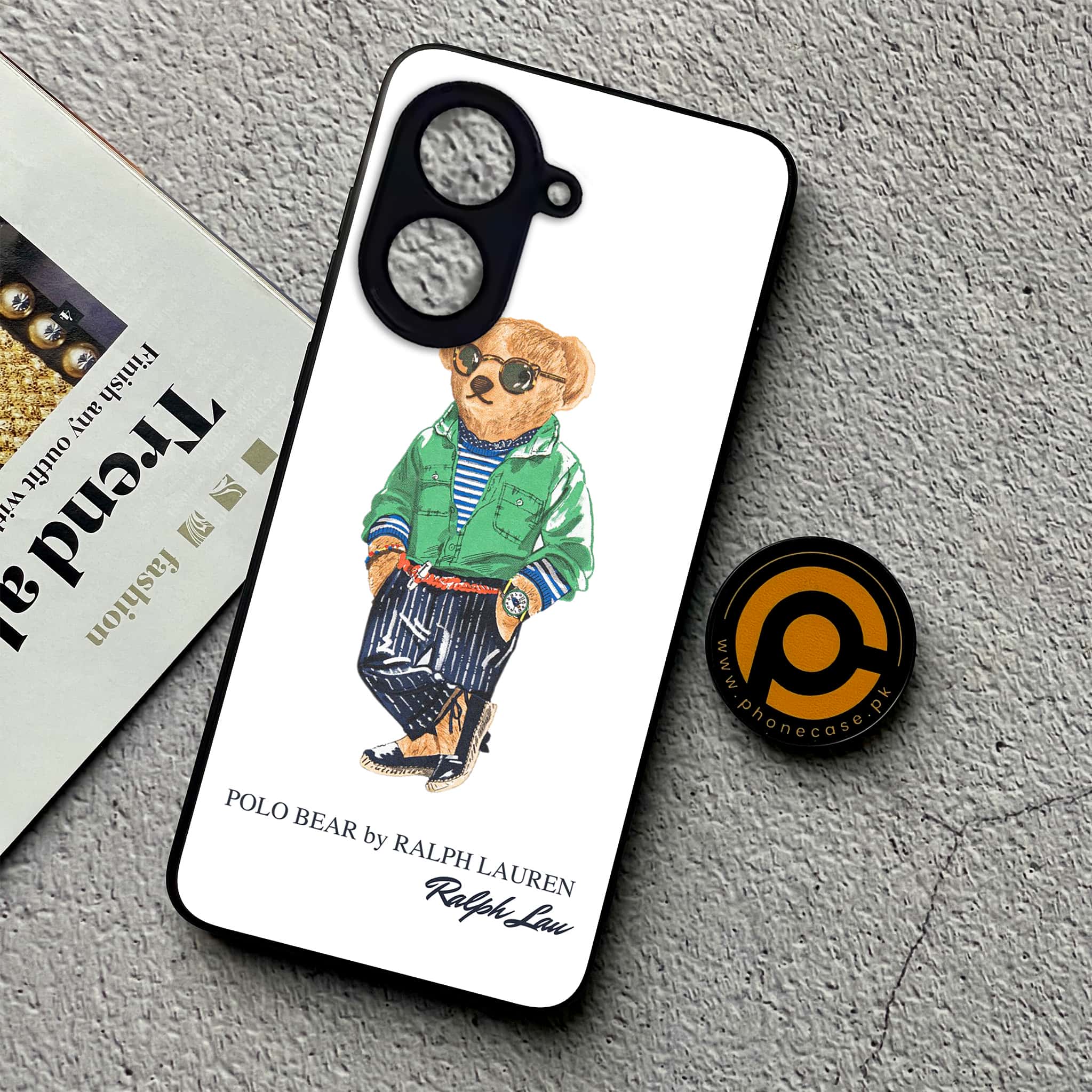 Xiaomi Redmi A5 - Cool Bear Series - Premium Metal Printed soft Bumper shock Proof Case