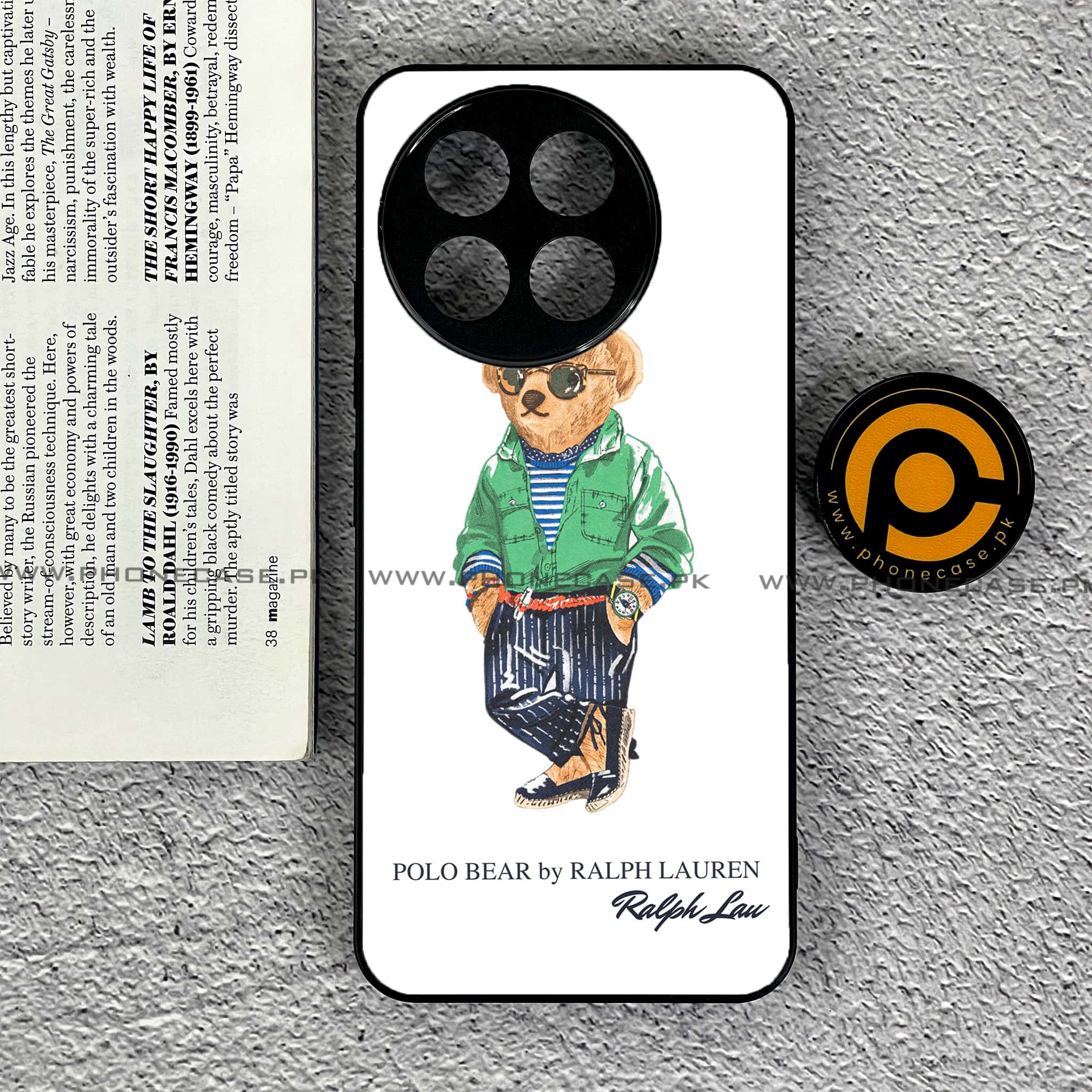 OnePlus Ace 5 - Cool Bear Series - Premium Metal Printed soft Bumper shock Proof Case