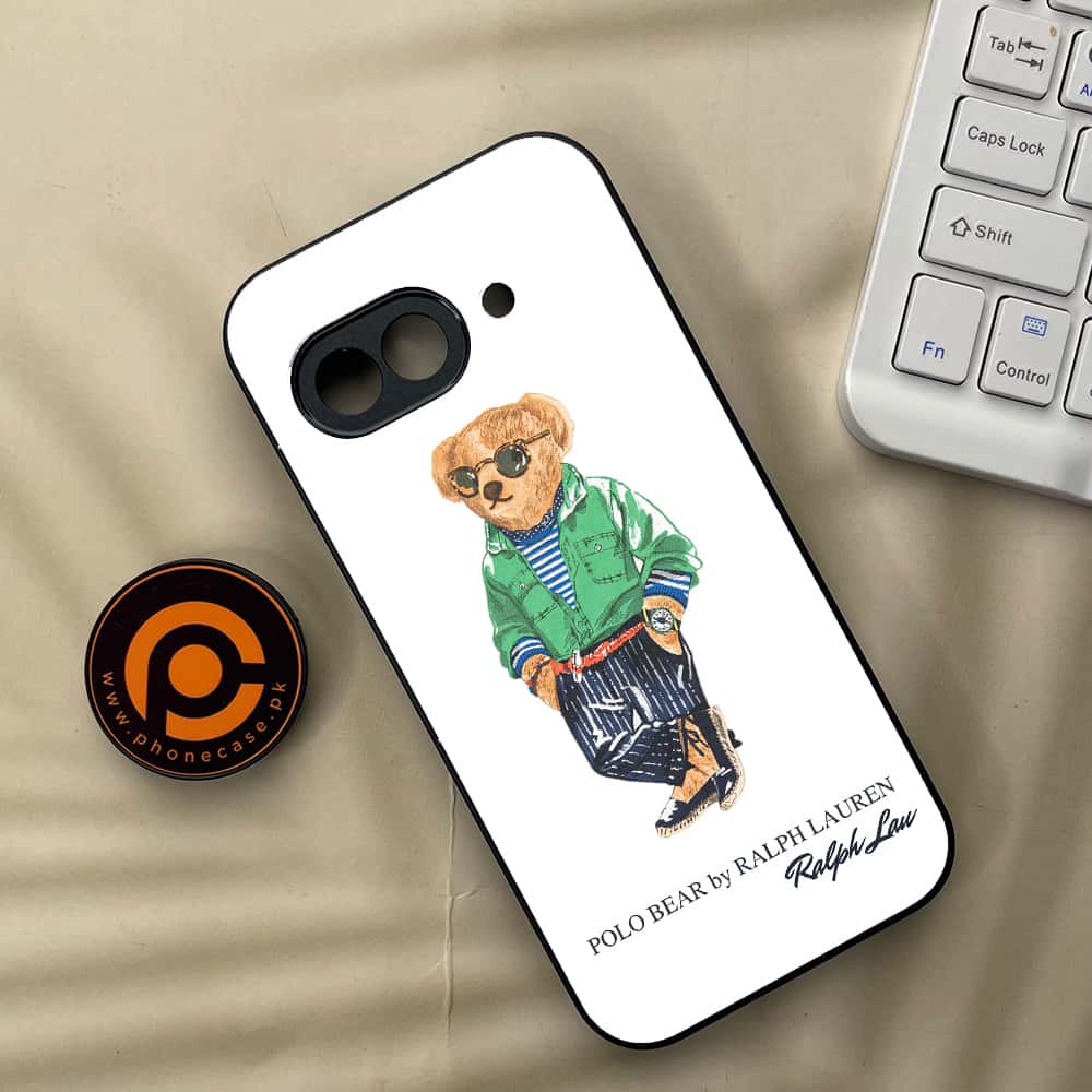 Google Pixel 9a - Cool Bear Series - Premium Metal Printed soft Bumper Shock Proof Case