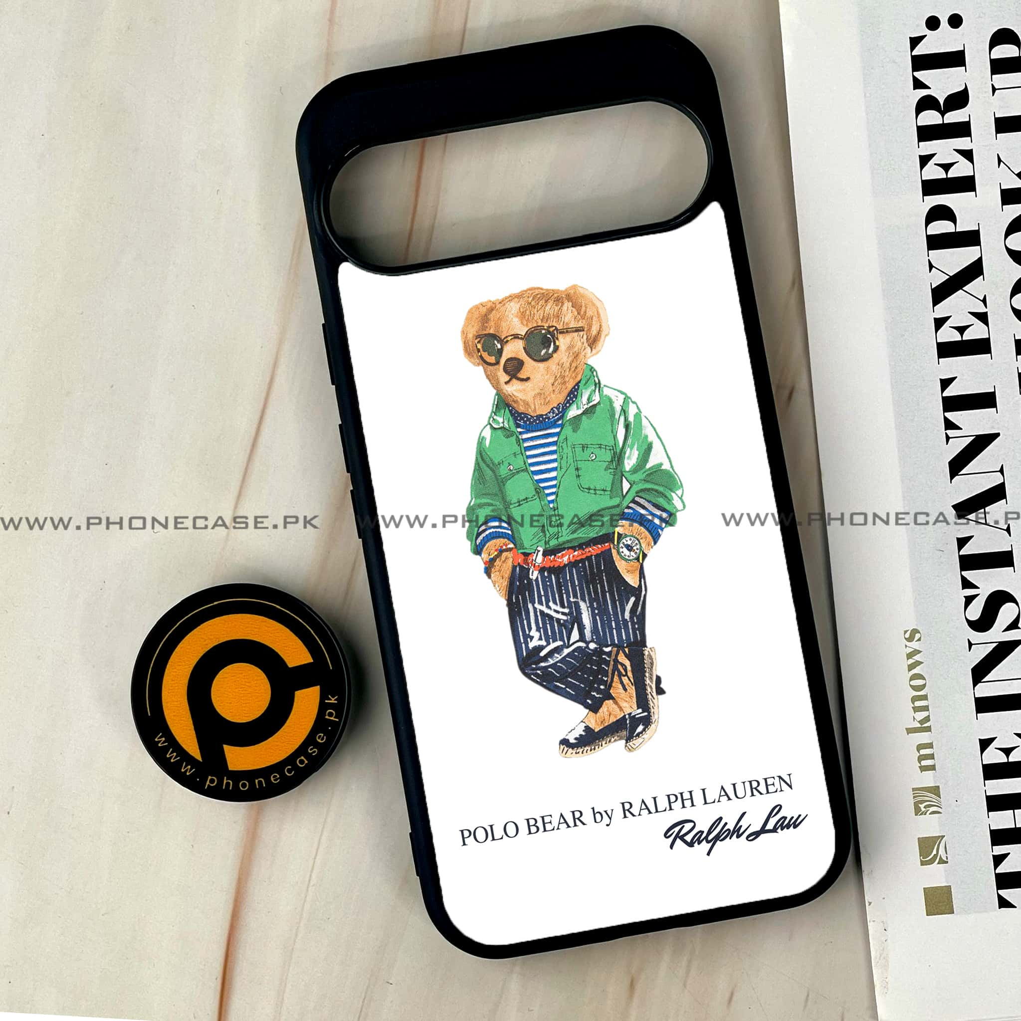 Google Pixel 9 Pro XL - Cool Bear Series - Premium Printed Glass soft Bumper shock Proof Case