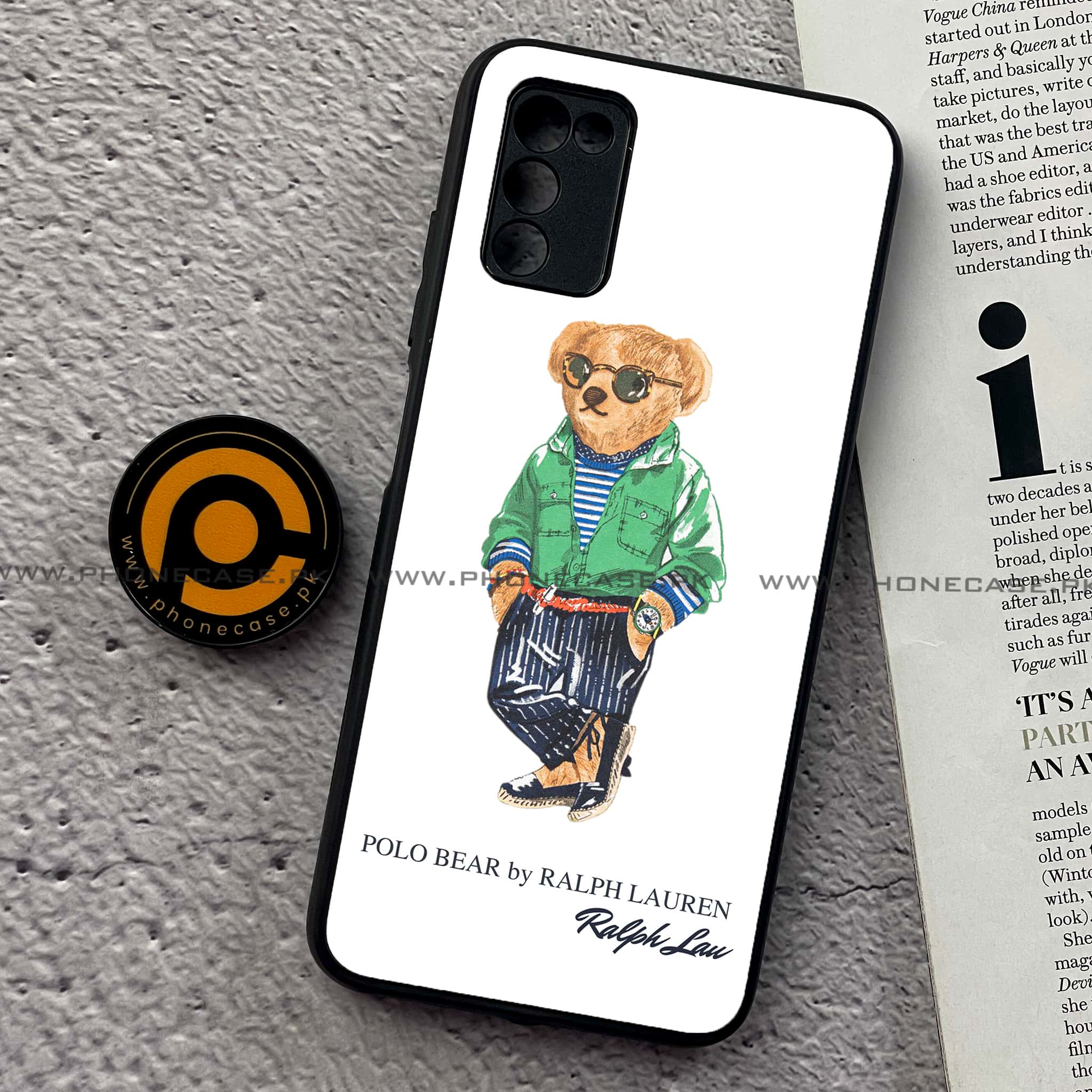 Samsung Galaxy A02s - Cool Bear Series - Premium Printed Metal soft Bumper shock Proof Case