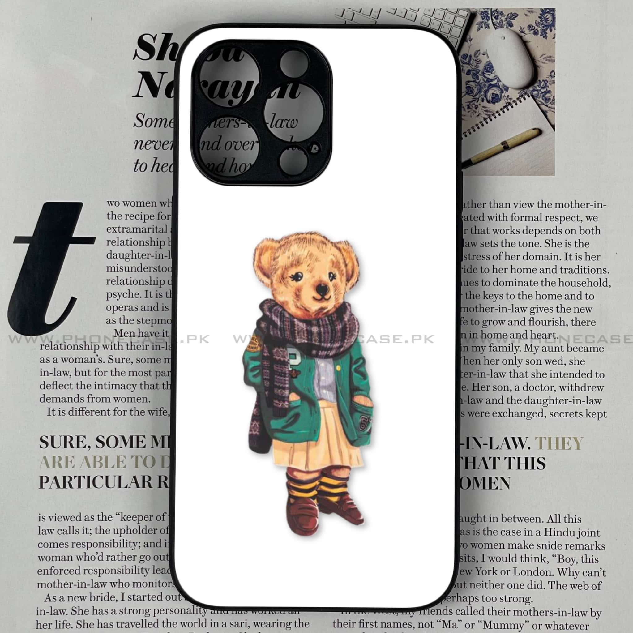 iPhone 14 Pro Max - Cool Bear Series - Premium Metal Printed soft Bumper shock Proof Case