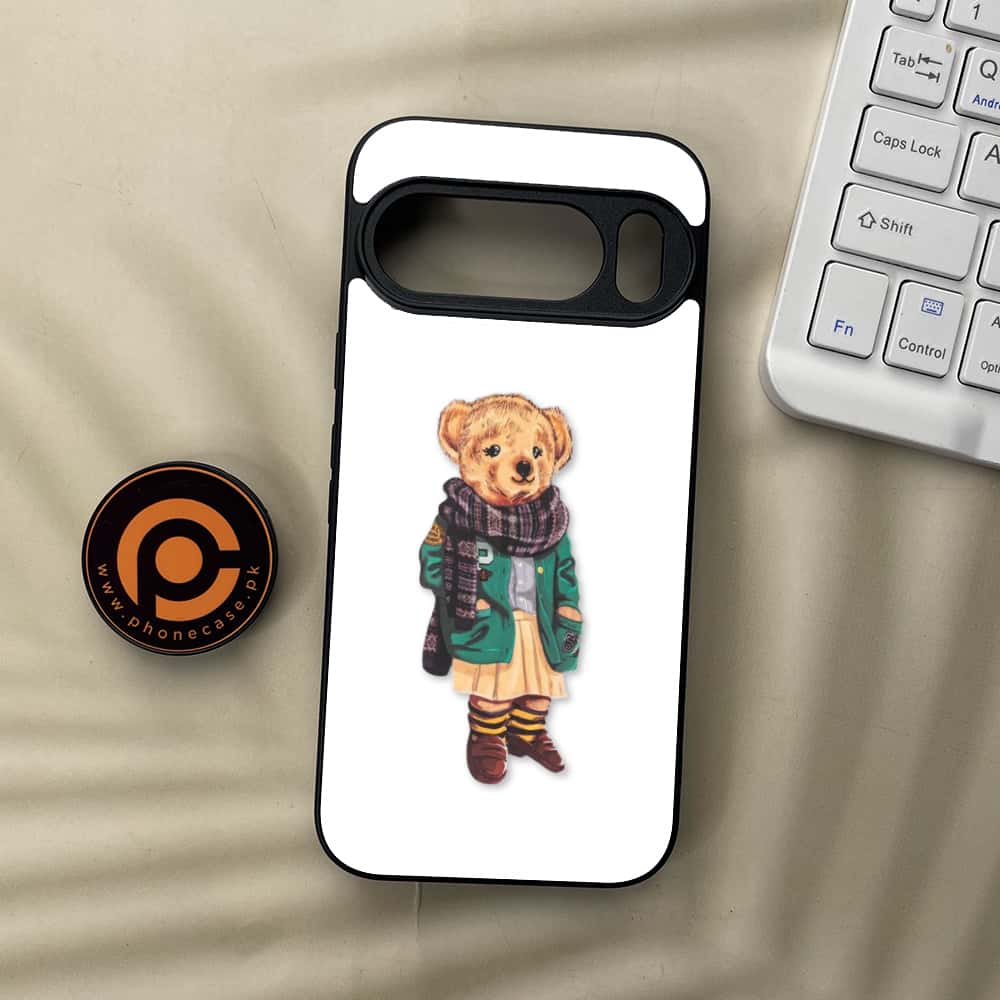 Google Pixel 10  - Cool Bear Series - Premium Metal Printed soft Bumper Shockof Case