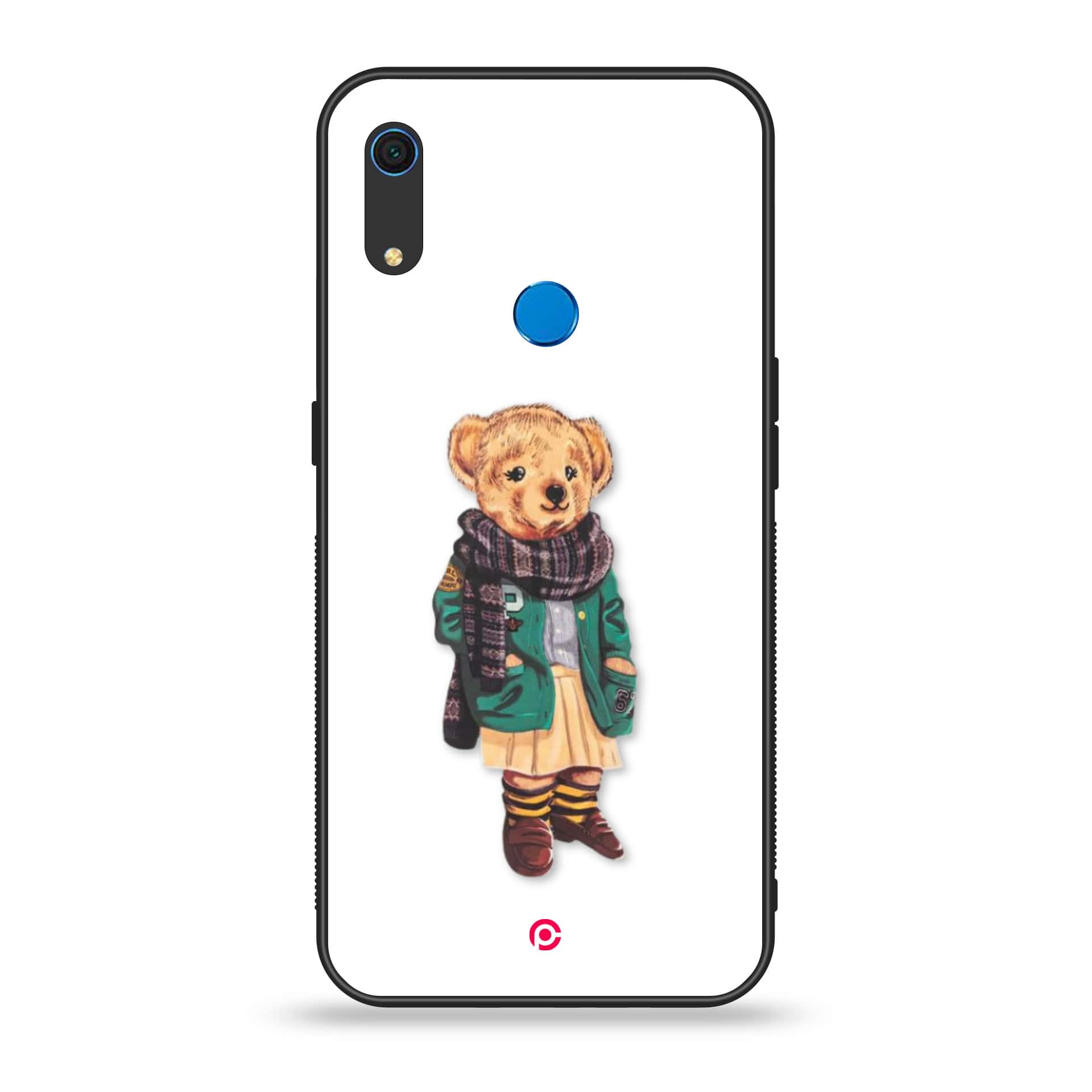 Huawei Y6s - Cool Bear Series - Premium Printed Metal soft Bumper shock Proof Case