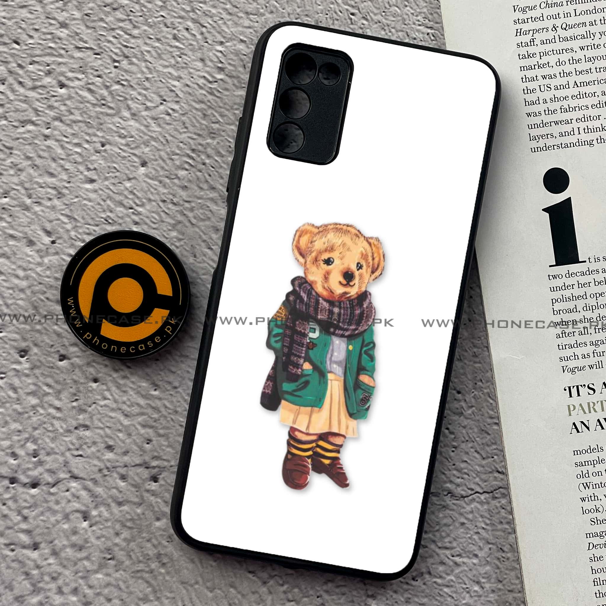 Samsung Galaxy A02s - Cool Bear Series - Premium Printed Metal soft Bumper shock Proof Case