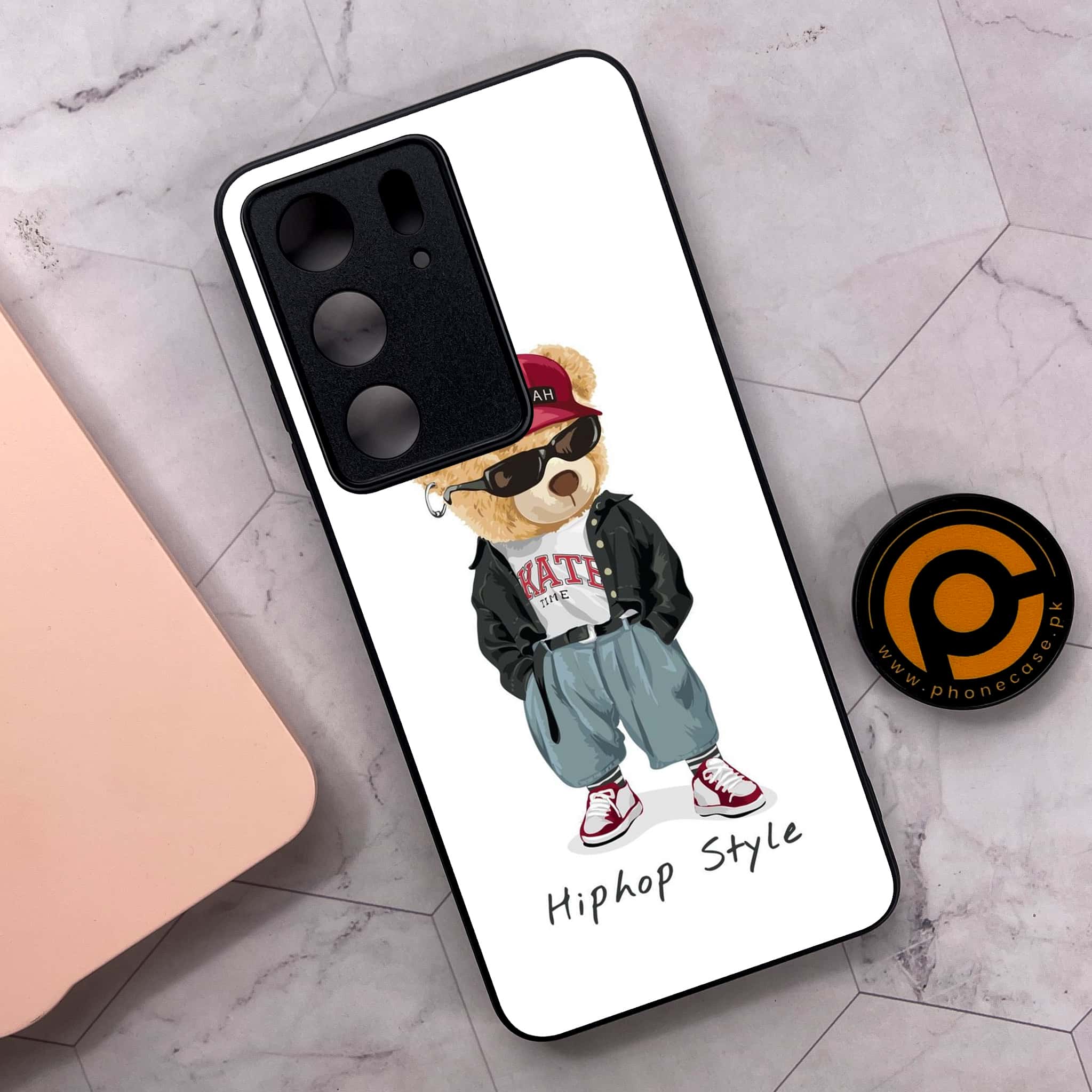 Realme C75x 4G - Cool Bear Series - Premium Metal Printed soft Bumper shock Proof Case