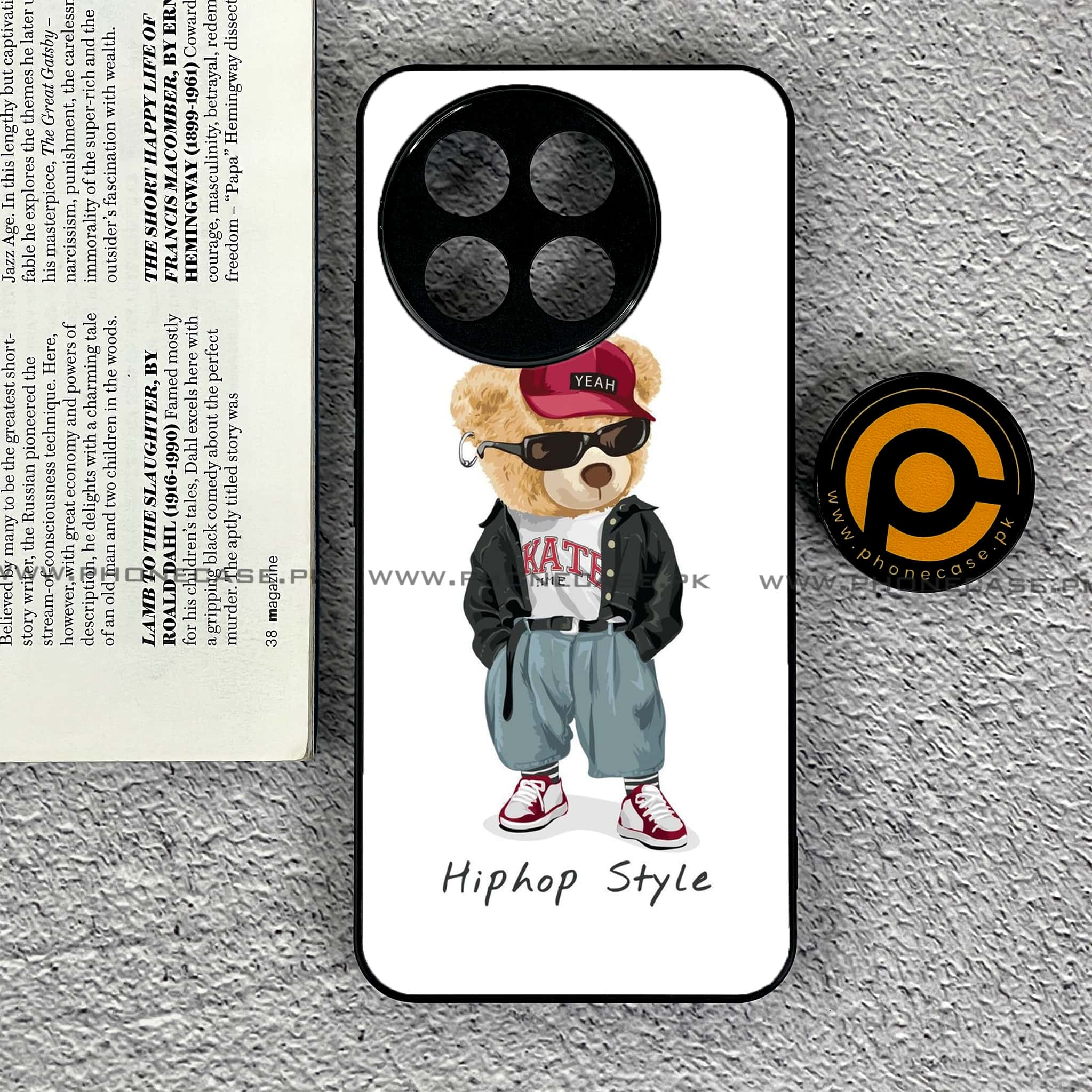 OnePlus 13R - Cool Bear Series - Premium Printed Glass soft Bumper shock Proof Case