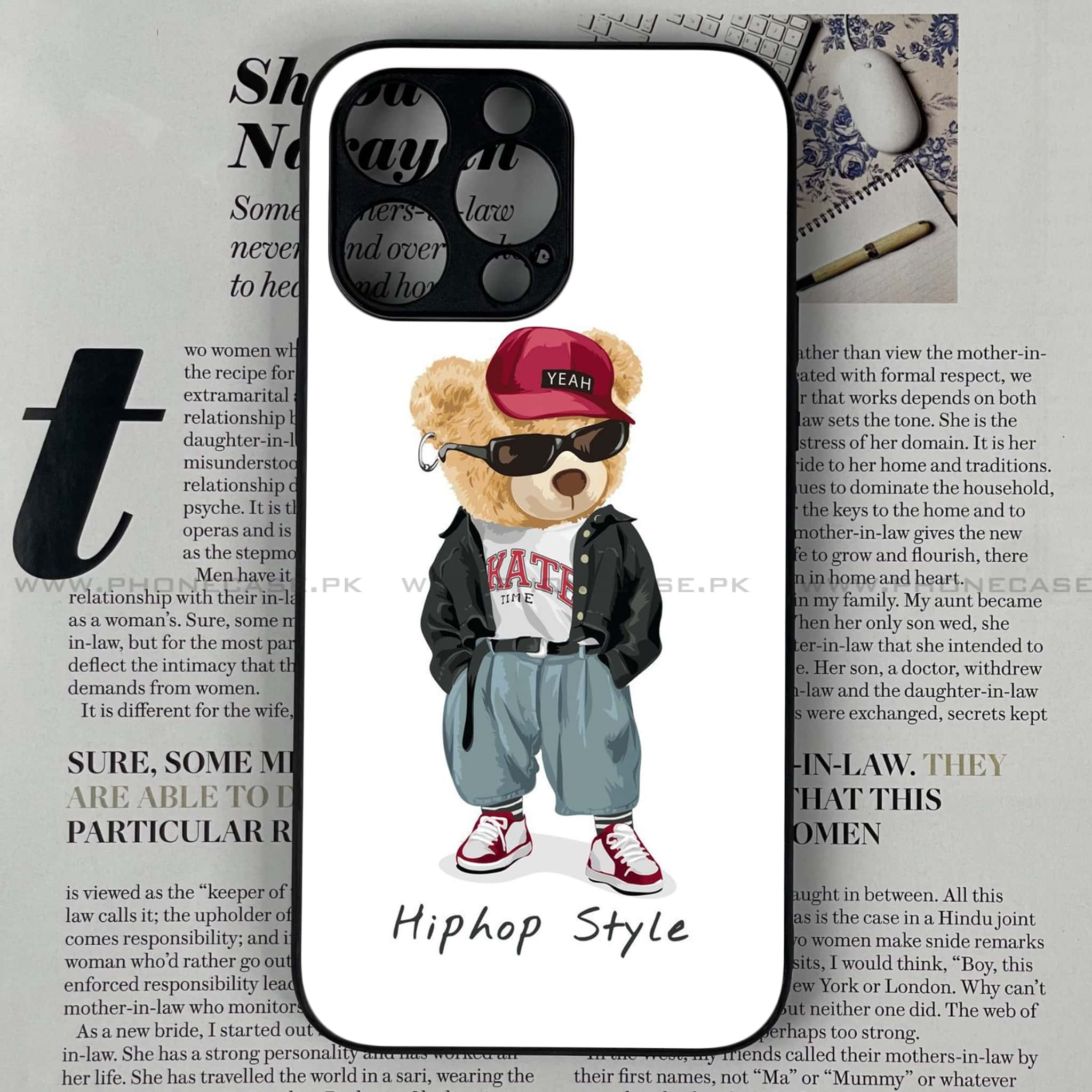 iPhone 14 Pro Max - Cool Bear Series - Premium Metal Printed soft Bumper shock Proof Case