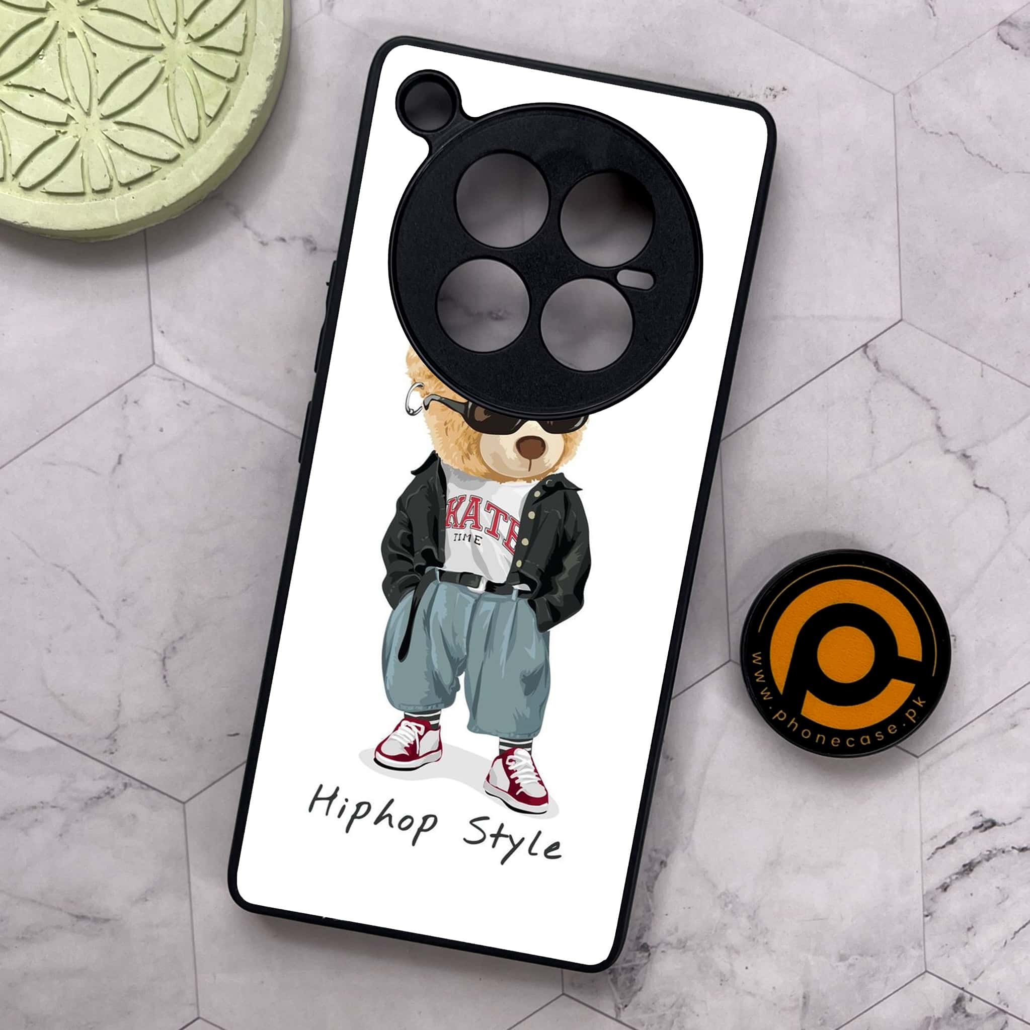 Infinix Zero 40 5G - Cool Bear Series - Premium Metal Printed soft Bumper shock Proof Case