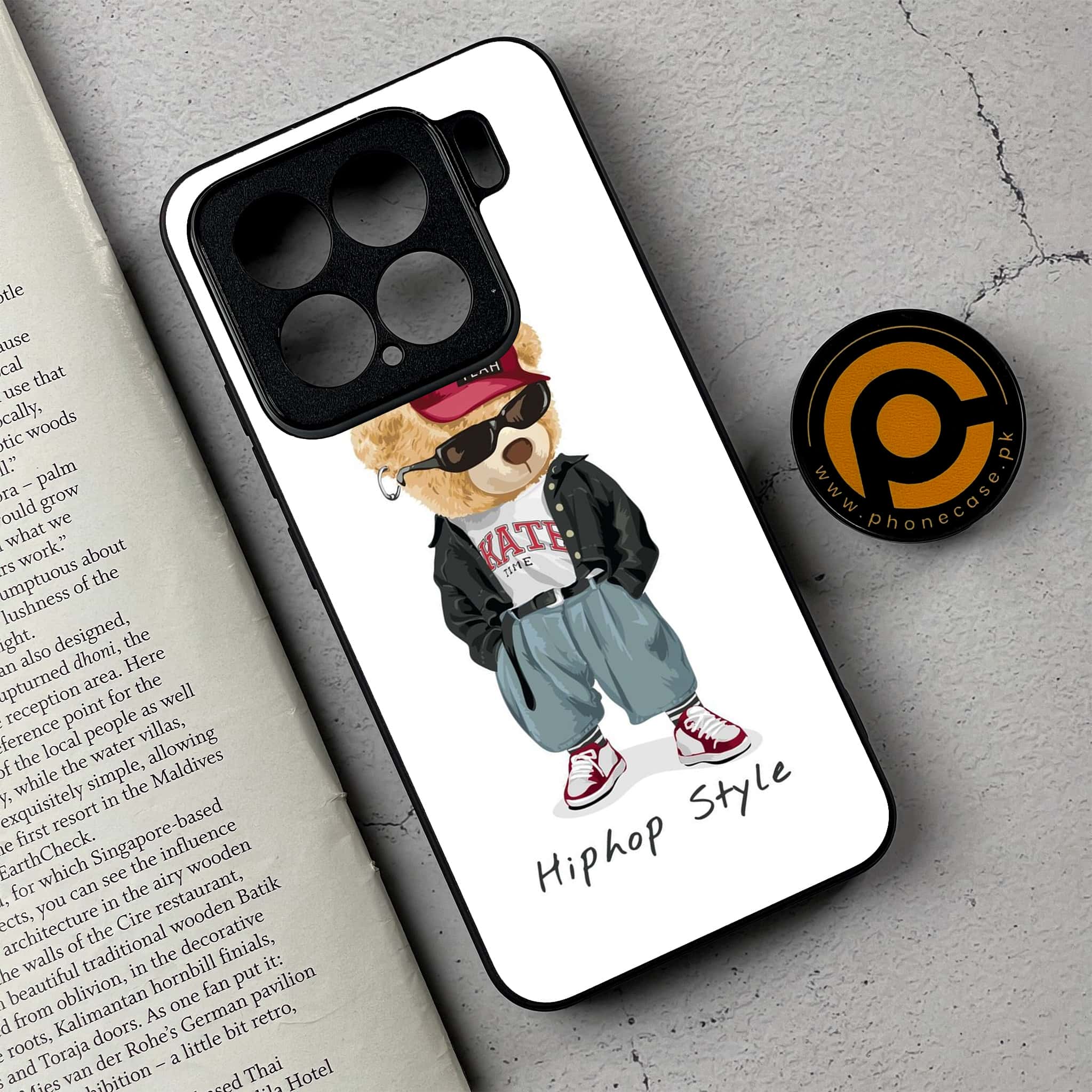 Xiaomi 15 - Cool Bear Series - Premium Metal Printed soft Bumper shock Proof Case