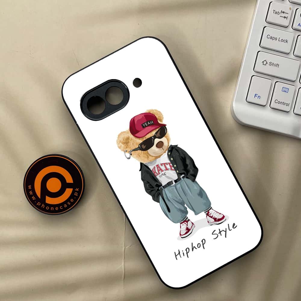 Google Pixel 9a - Cool Bear Series - Premium Metal Printed soft Bumper Shock Proof Case