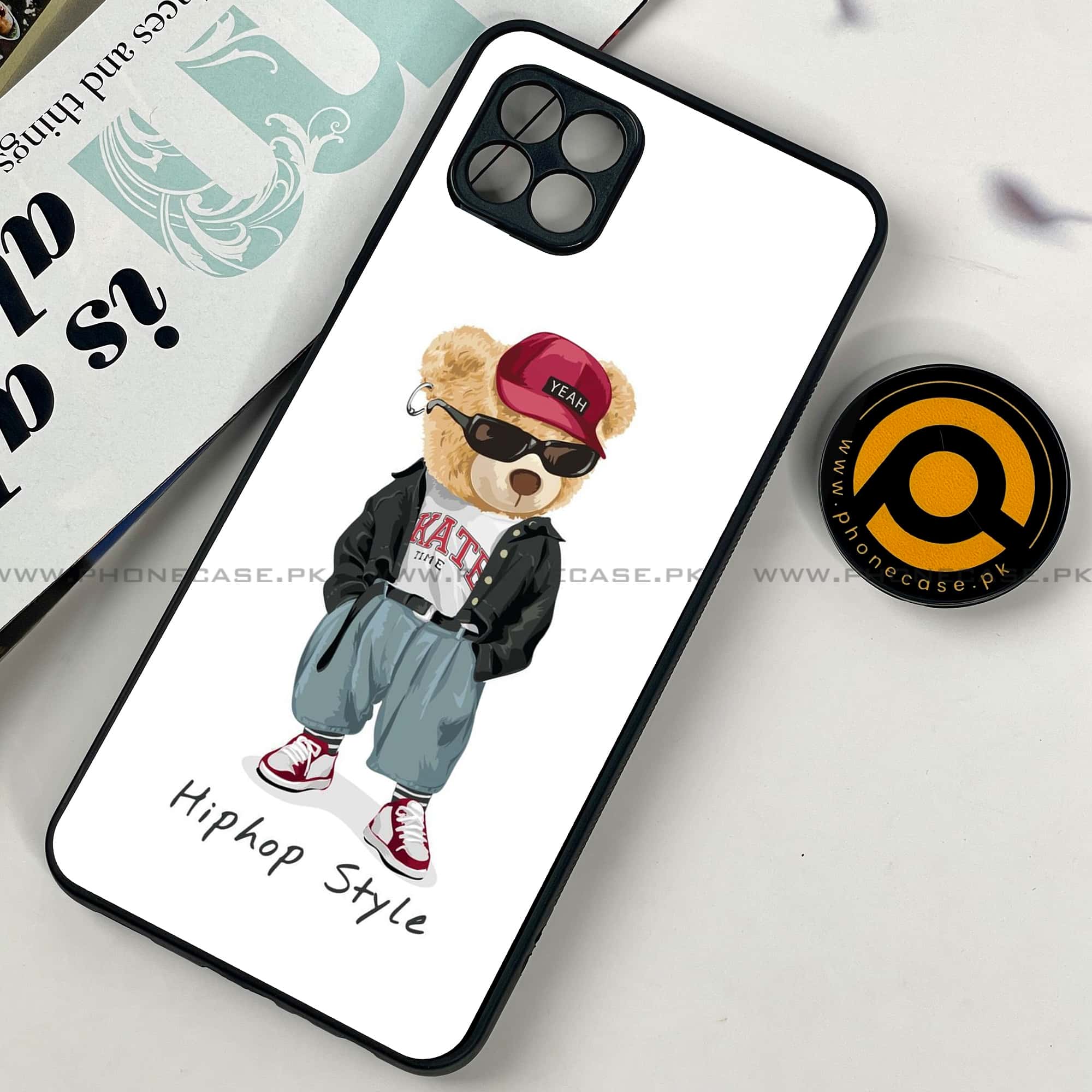 Samsung Galaxy A06 - Cool Bear Series - Premium Metal Printed soft Bumper shock Proof Case