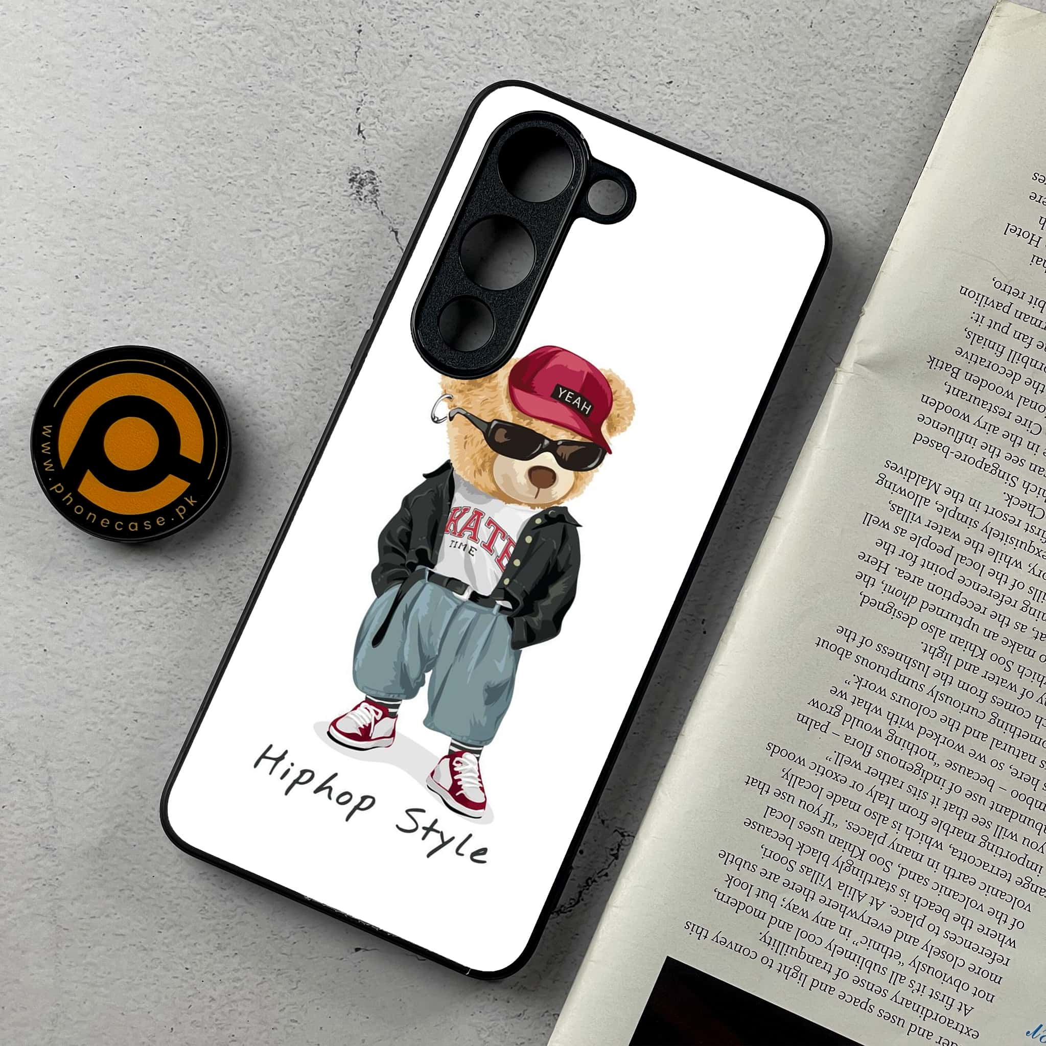 Vivo Y04 - Cool Bear Series - Premium Metal Printed Soft Bumper Shockproof Case
