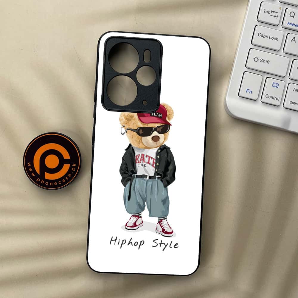 Realme 14T 5G - Cool Bear Series - Premium Metal Printed soft Bumper Shock Proof Case