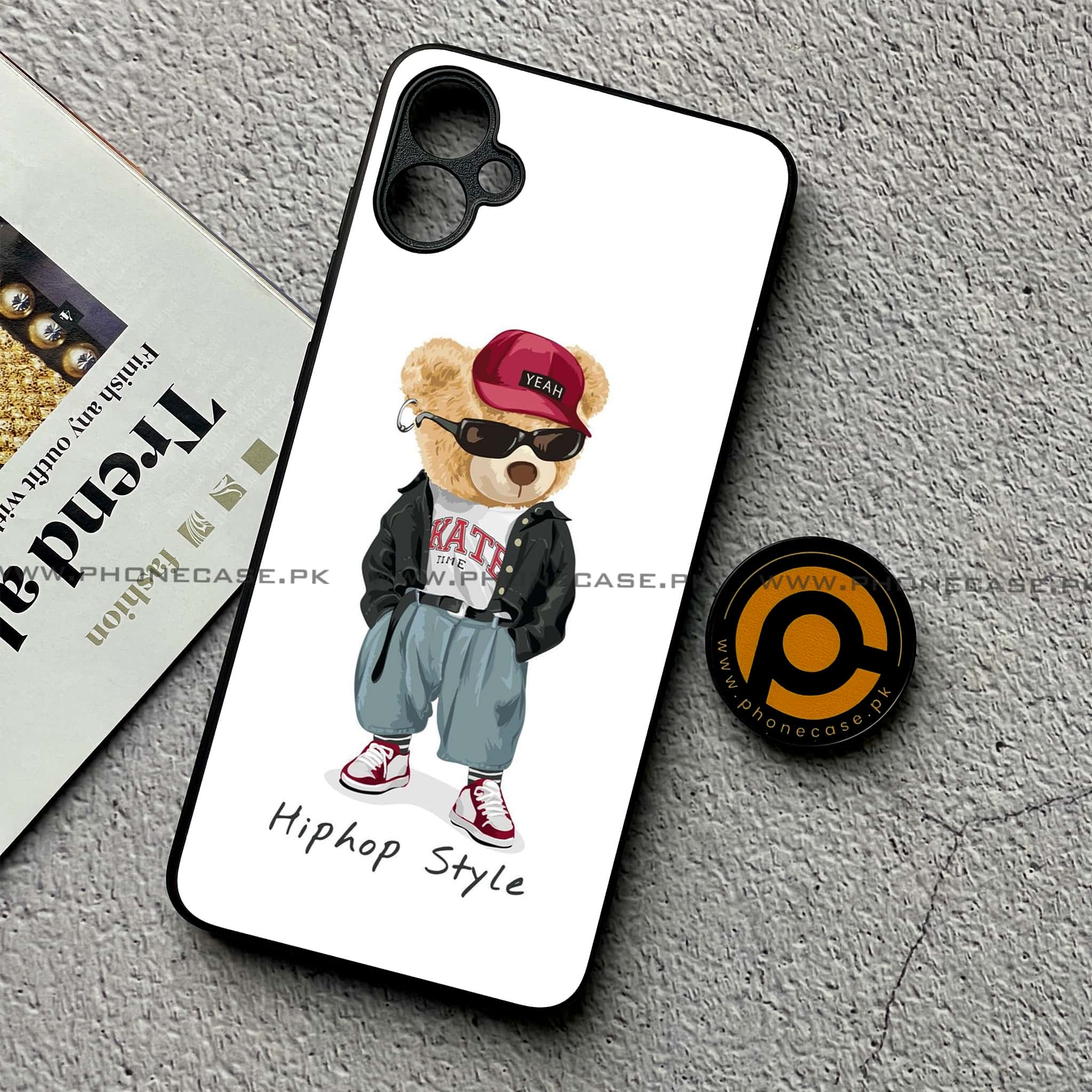 Samsung Galaxy A05 - Cool Bear Series - Premium Metal Printed soft Bumper shock Proof Case