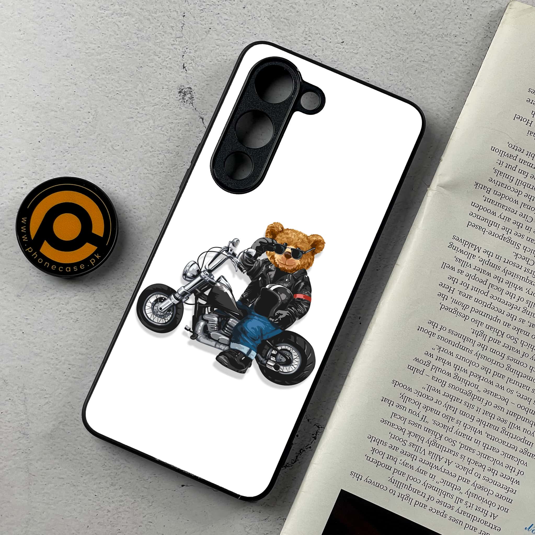 Vivo Y04 - Cool Bear Series - Premium Metal Printed Soft Bumper Shockproof Case