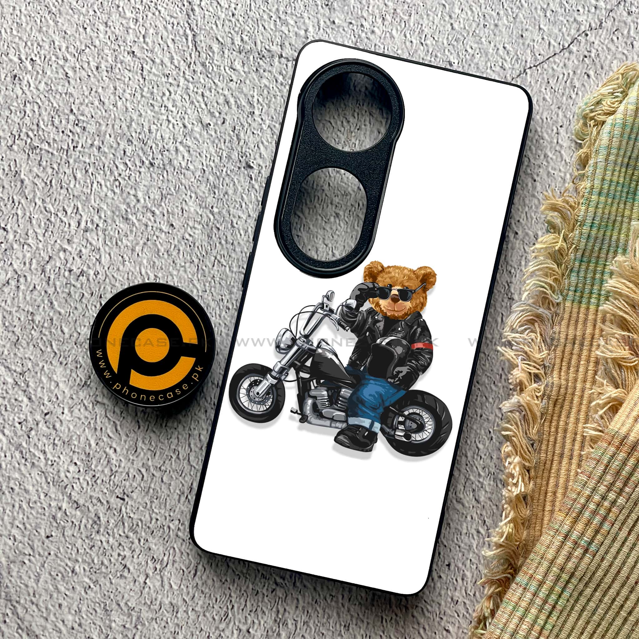 Vivo S19 Pro - Cool Bear Series - Premium Metal Printed soft Bumper shock Proof Case