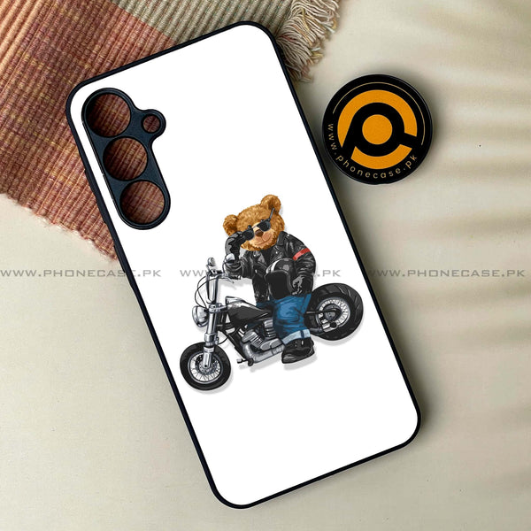 Samsung Galaxy A04s - Cool Bear Design 5 - Premium Printed Glass soft Bumper shock Proof Case  CS-26908 CS-26909