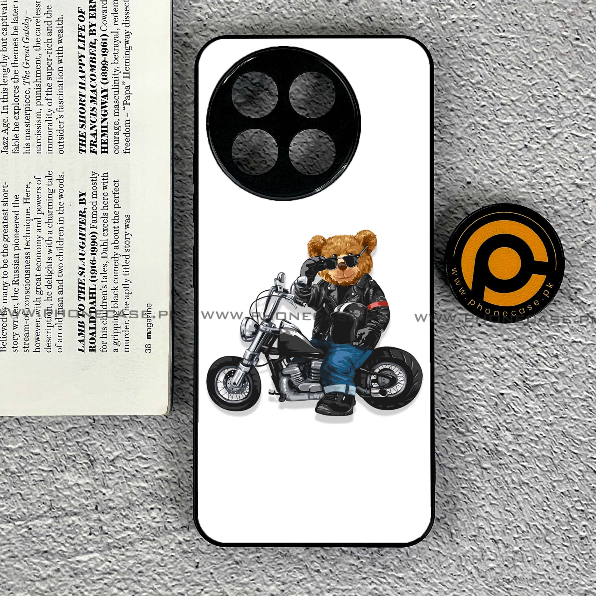 OnePlus 13R - Cool Bear Series - Premium Printed Glass soft Bumper shock Proof Case