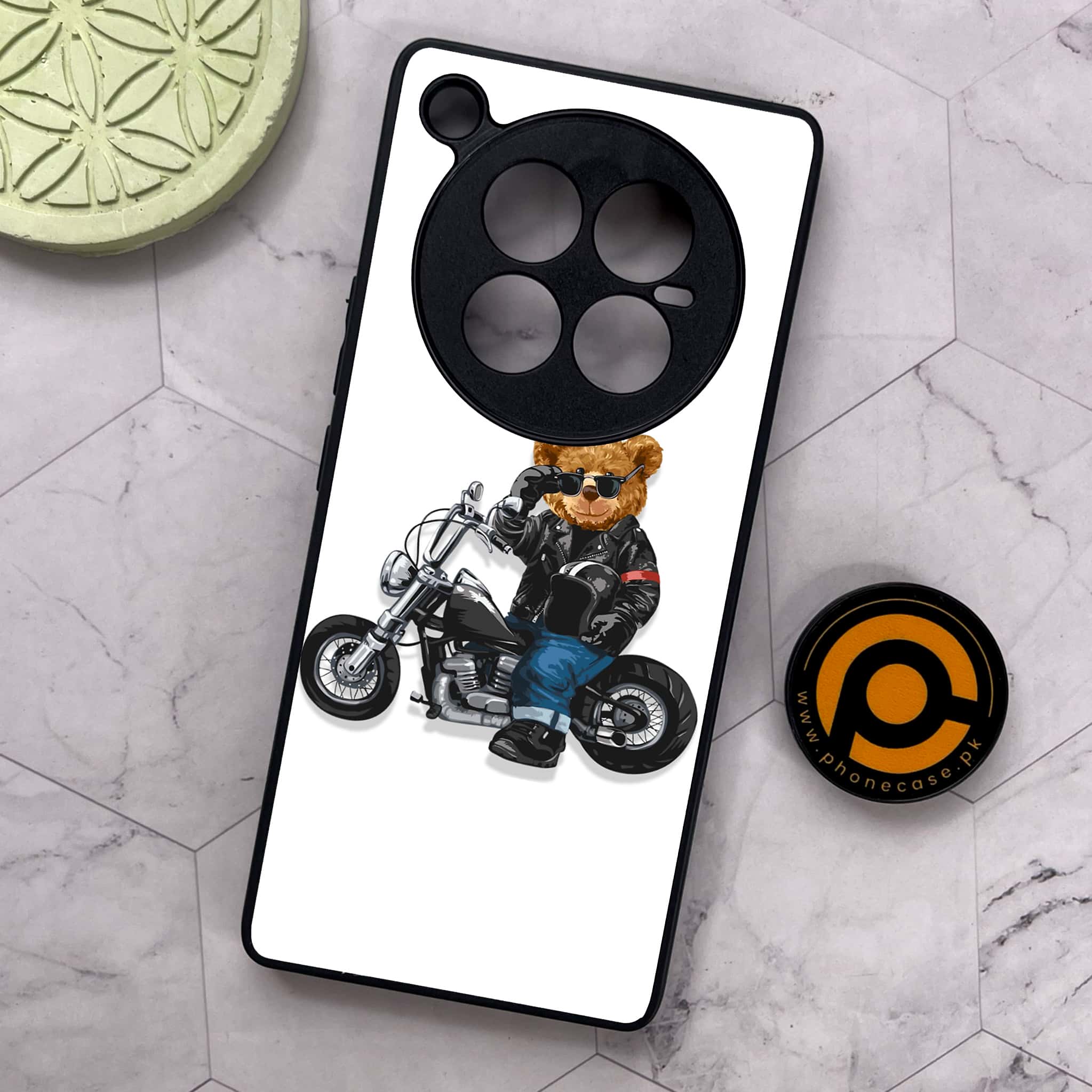 Infinix Zero 40 5G - Cool Bear Series - Premium Metal Printed soft Bumper shock Proof Case