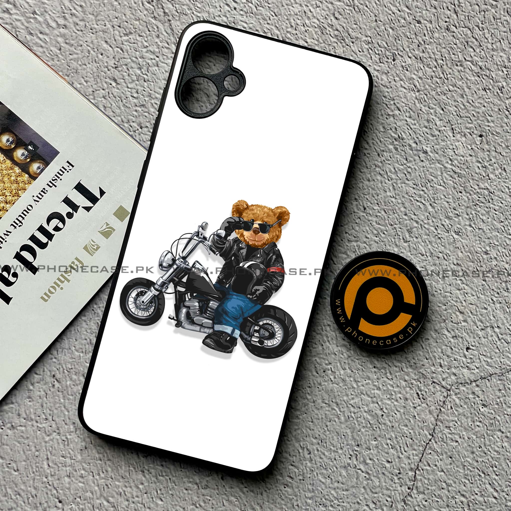 Samsung Galaxy A05 - Cool Bear Series - Premium Metal Printed soft Bumper shock Proof Case