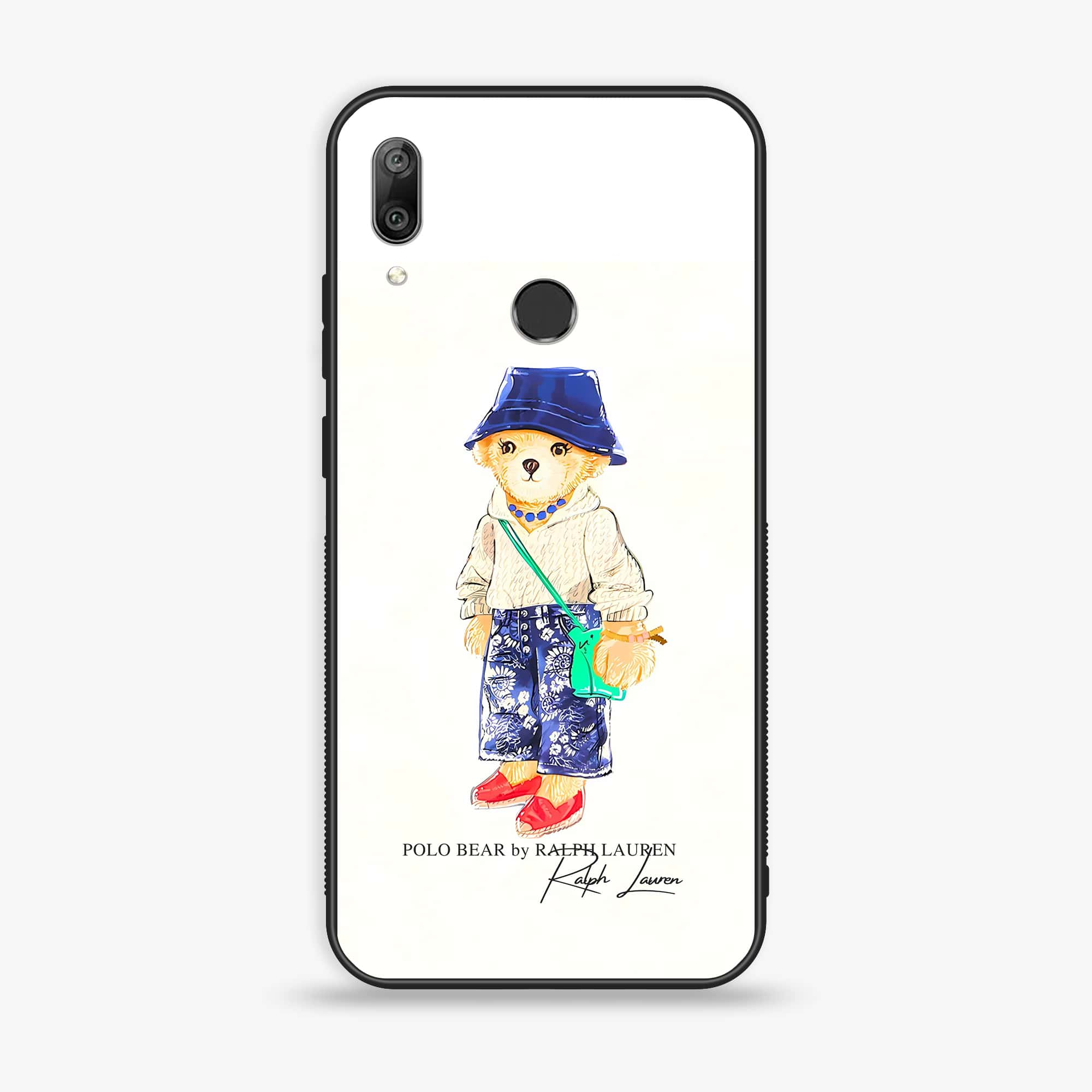 Huawei Y7 Prime (2019) - Cool Bear Series - Premium Printed Glass soft Bumper shock Proof Case