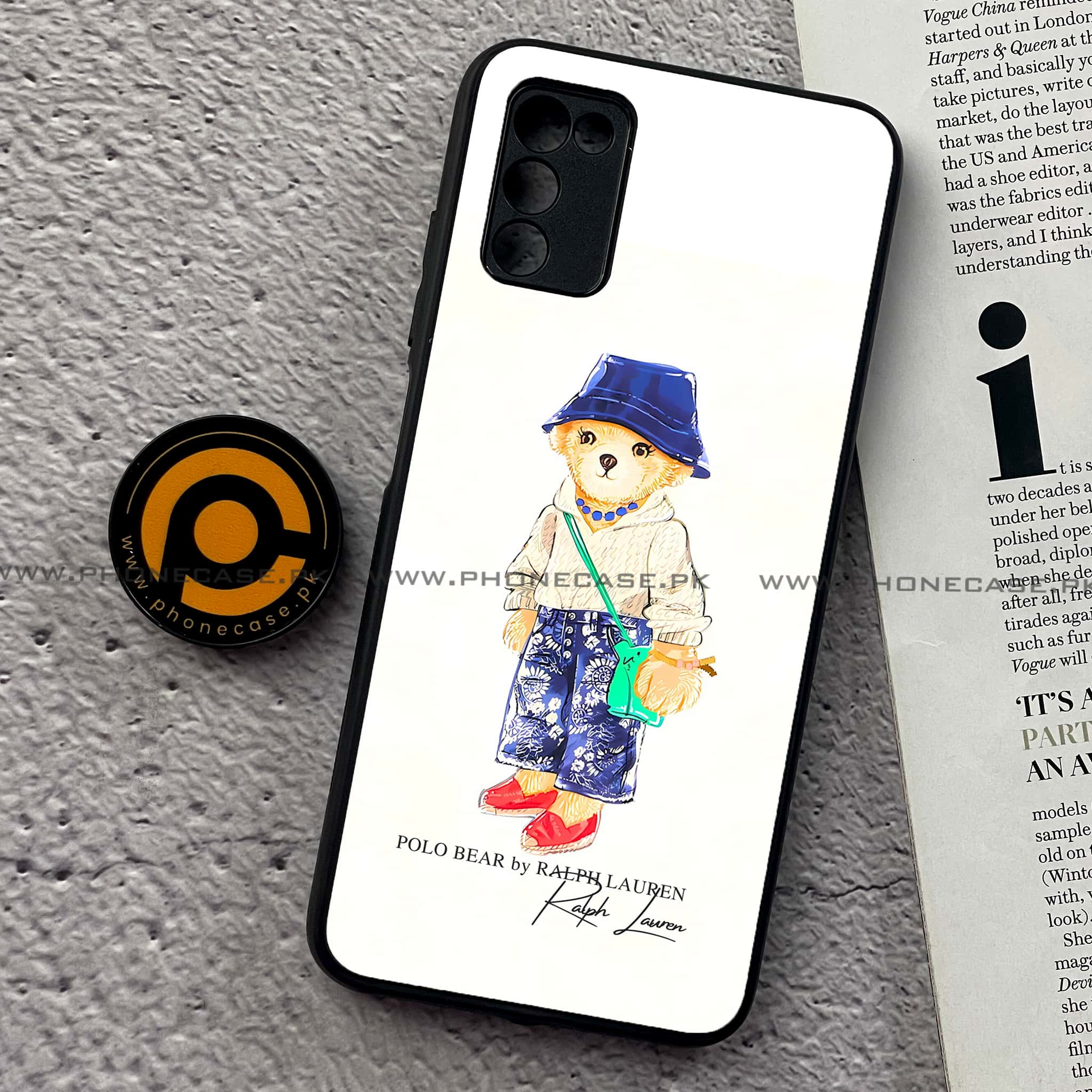Samsung Galaxy A02s - Cool Bear Series - Premium Printed Metal soft Bumper shock Proof Case