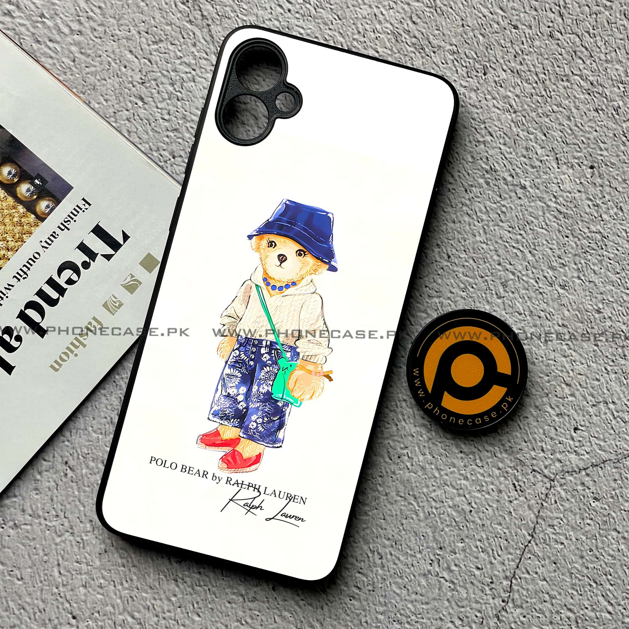 Samsung Galaxy A05 - Cool Bear Series - Premium Metal Printed soft Bumper shock Proof Case