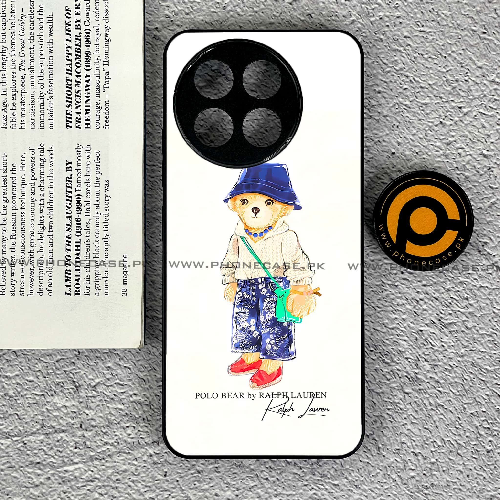 OnePlus 13R - Cool Bear Series - Premium Printed Glass soft Bumper shock Proof Case