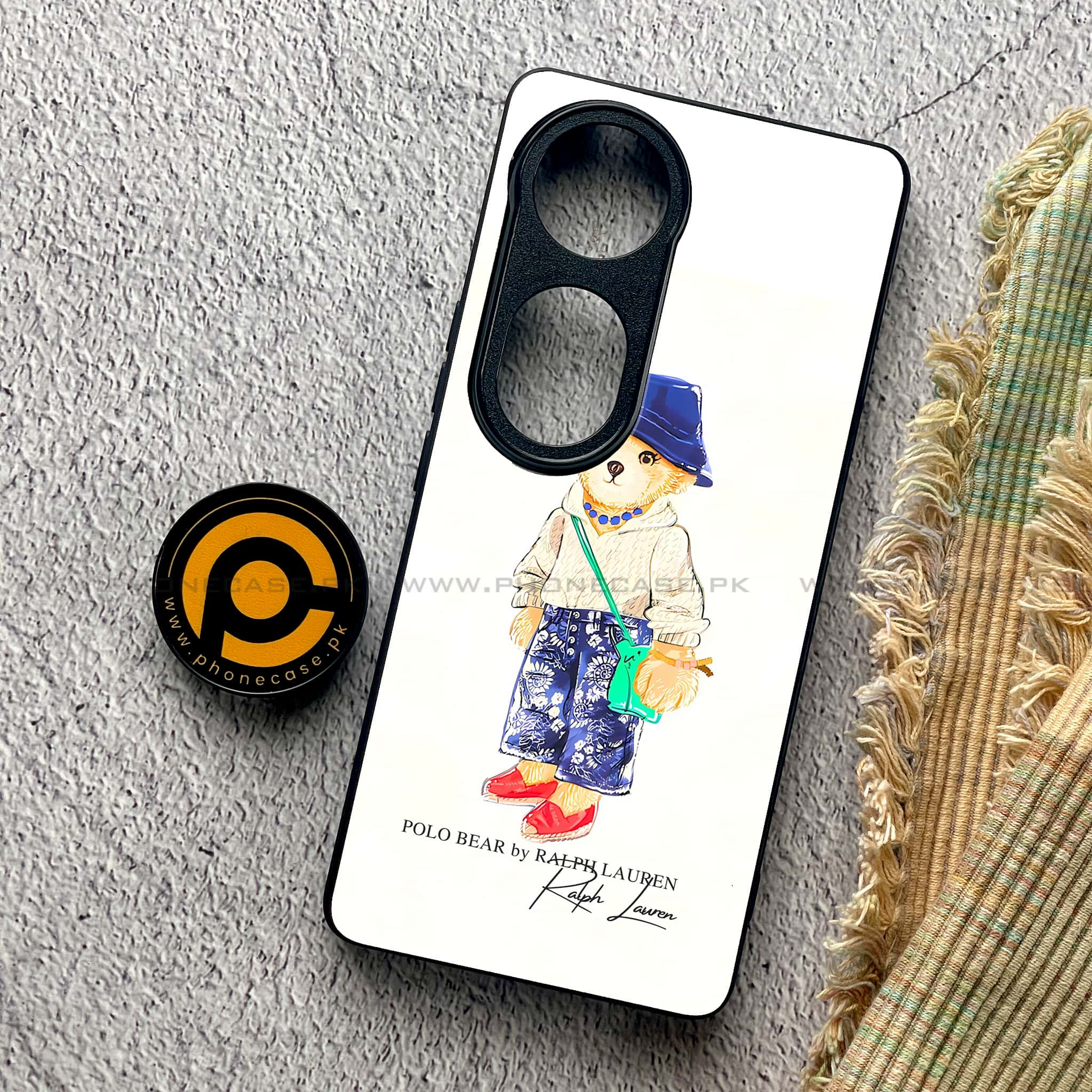 Vivo V40 Pro - Cool Bear Series - Premium Metal Printed soft Bumper shock Proof Case
