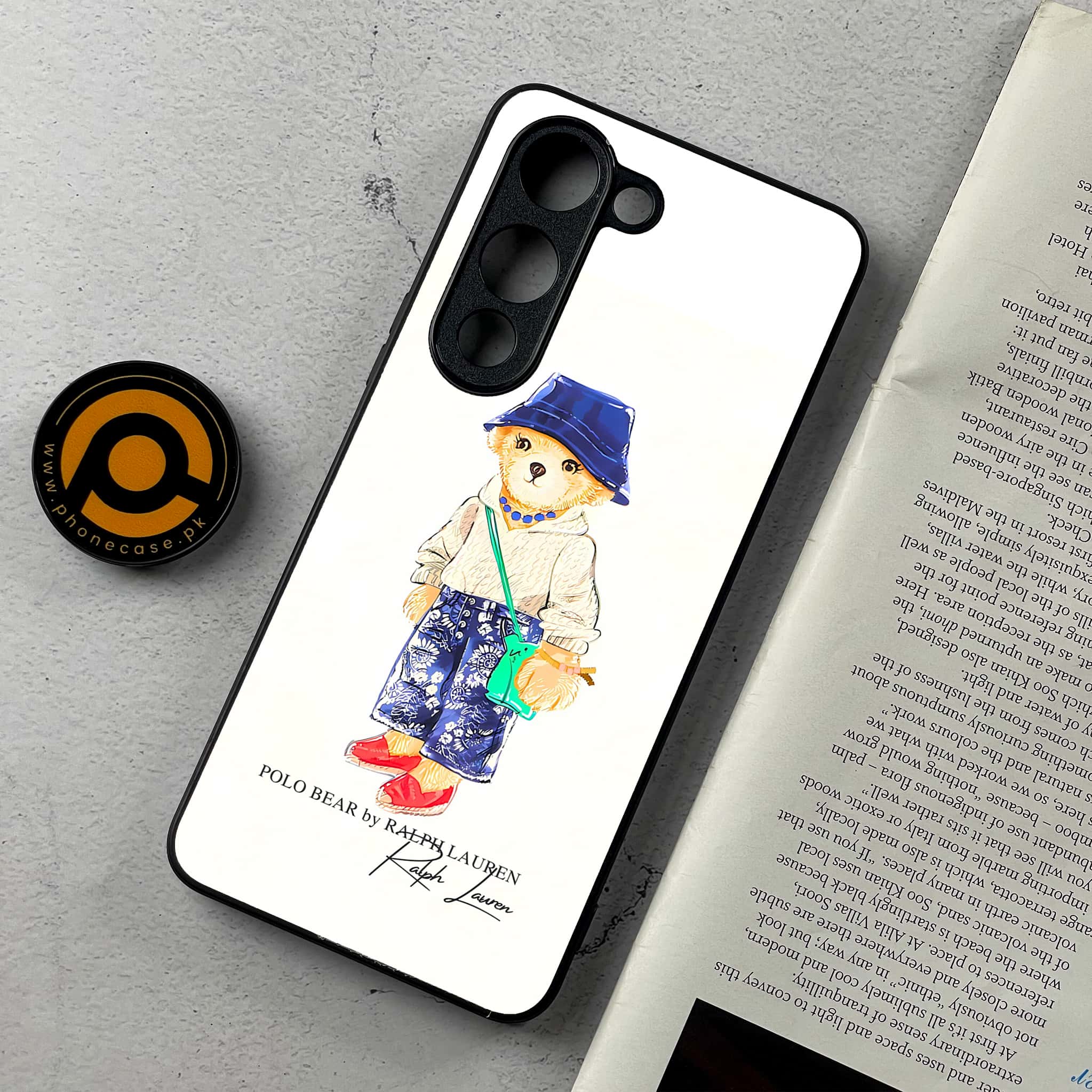Vivo Y04 - Cool Bear Series - Premium Metal Printed Soft Bumper Shockproof Case