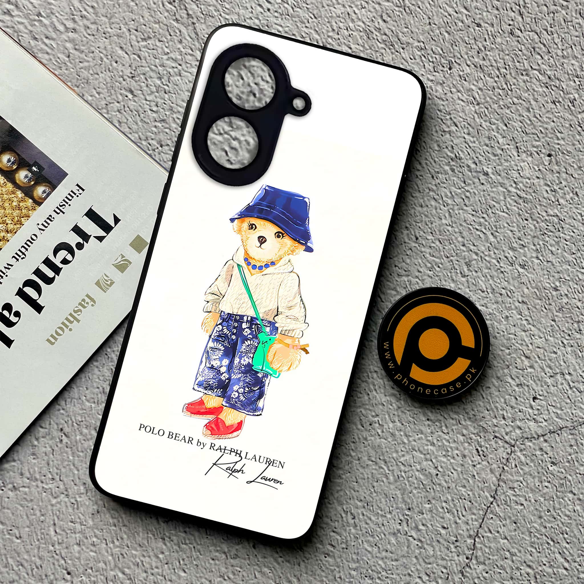 Xiaomi Redmi A5 - Cool Bear Series - Premium Metal Printed soft Bumper shock Proof Case